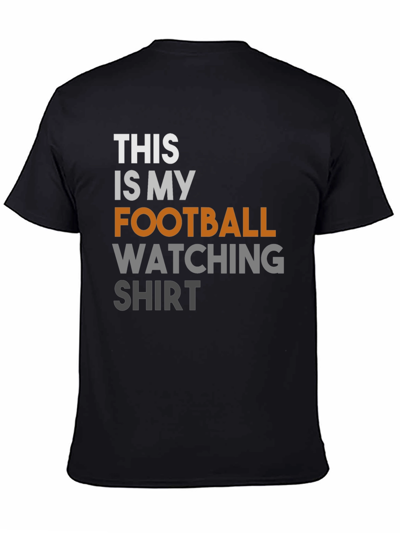 Black Football Watching Shirt - Comfy & Stylish view 4