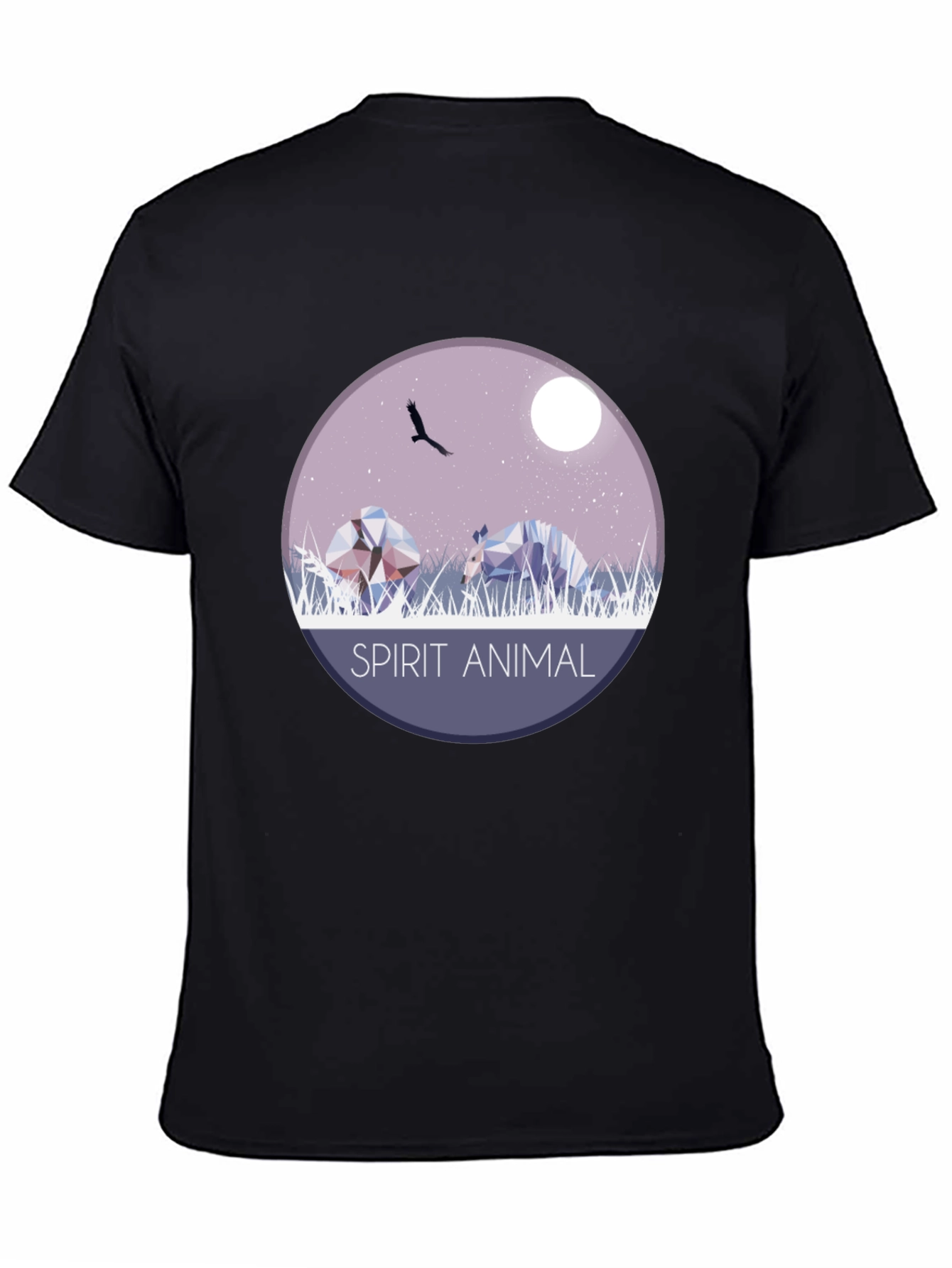 Black Spirit Animal Graphic T-Shirt - Unisex view 4