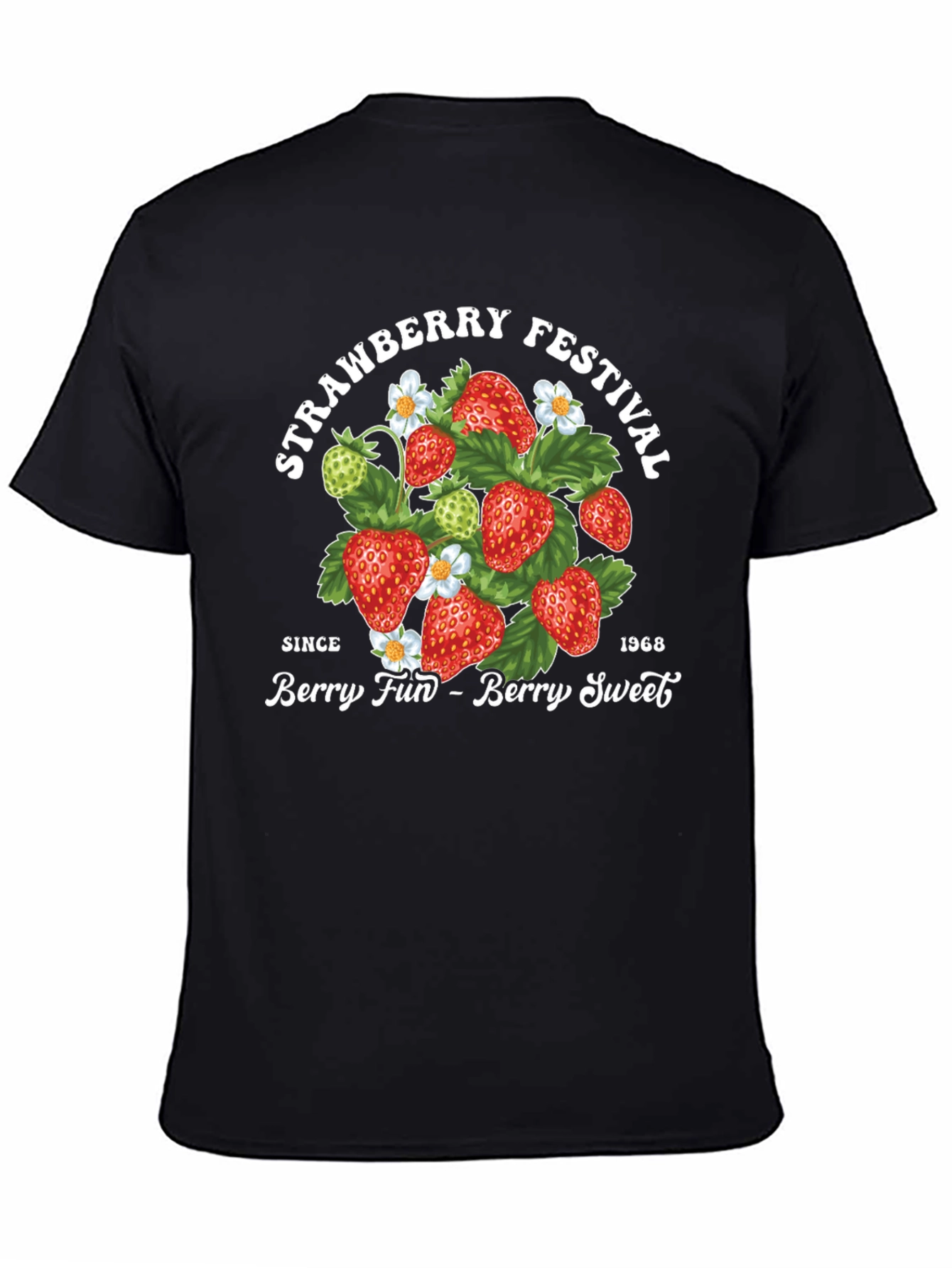 Black Strawberry Festival Graphic Tee - Berry Fun, Berry Sweet! view 4