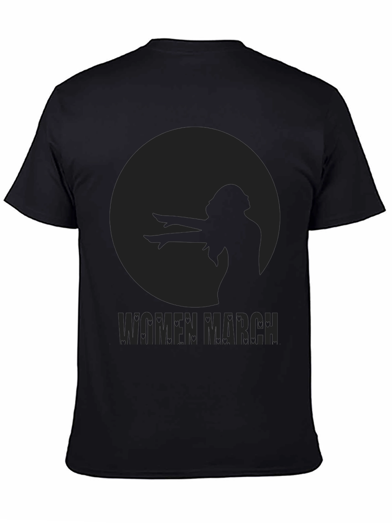 Black Women March Graphic Tee - Black view 4