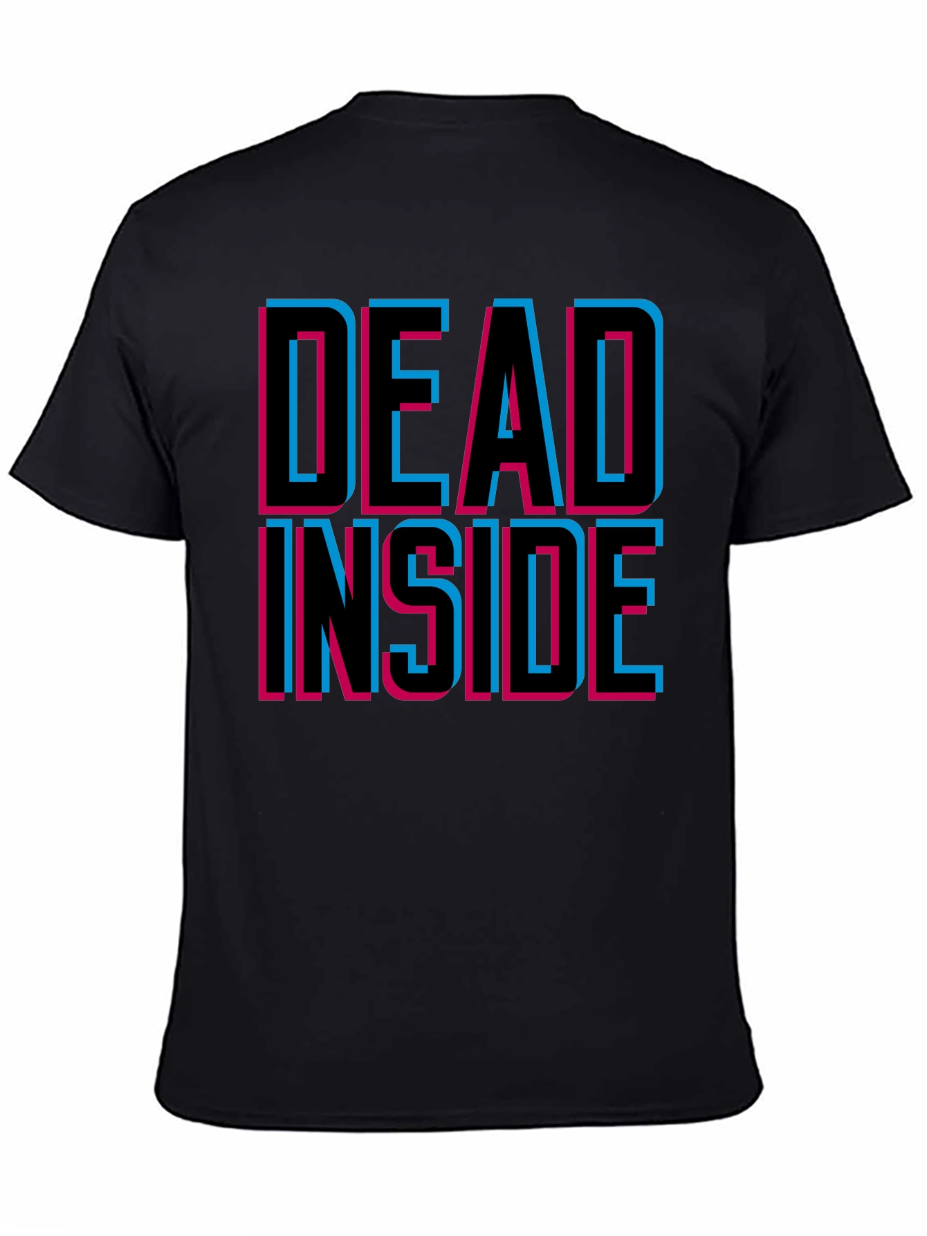 Black Dead Inside Graphic Tee - Trendy Unisex T-Shirt view 4