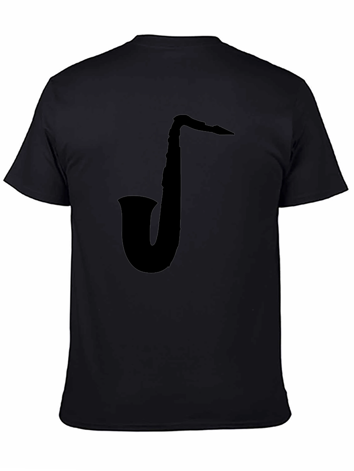 Black Saxophone Graphic T-Shirt view 4