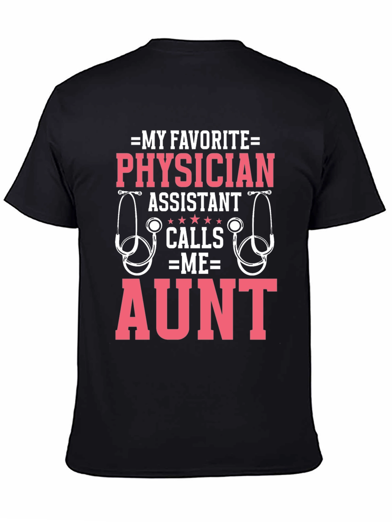 Black Physician Assistant Aunt T-Shirt view 4