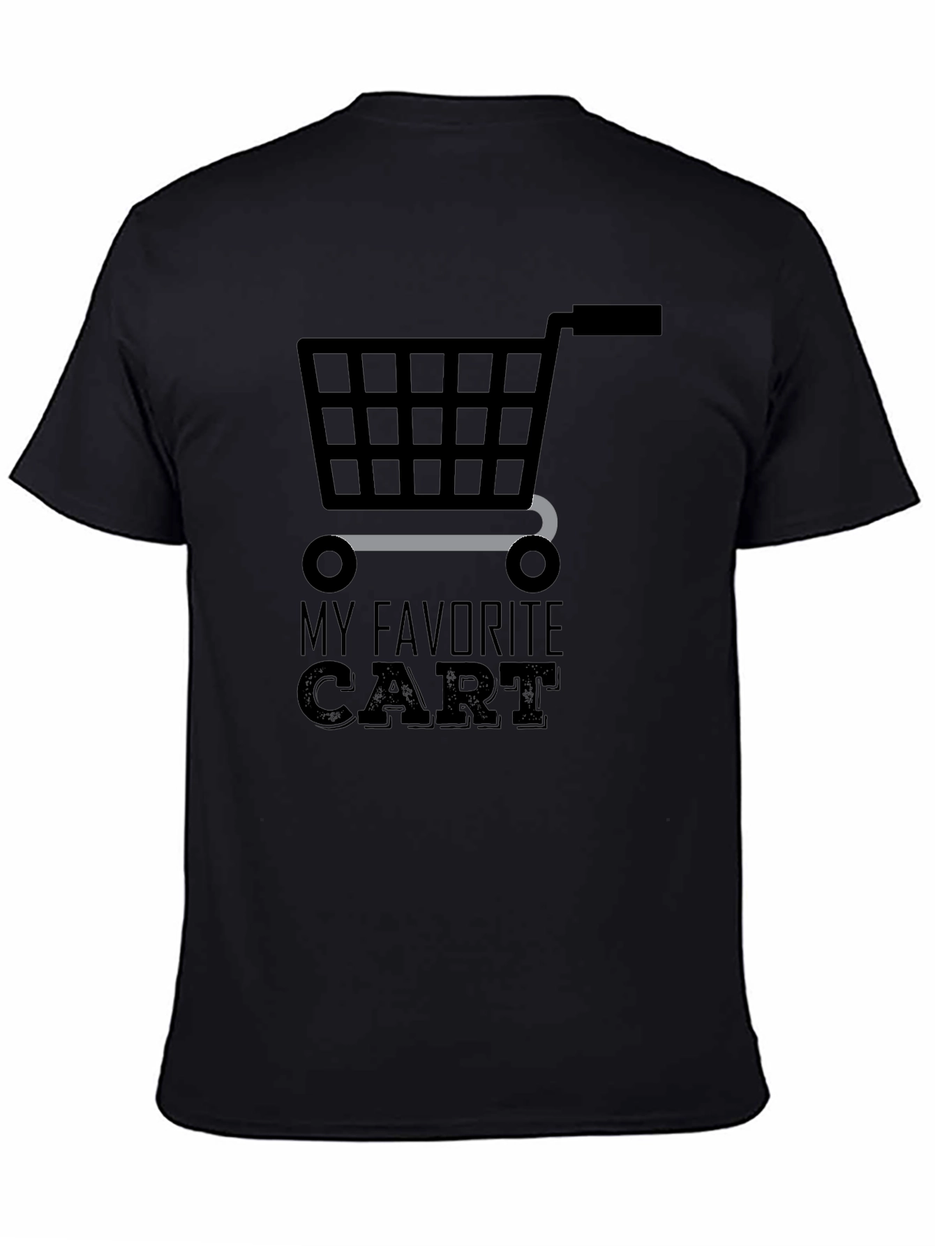 Black My Favorite Cart Graphic Tee - Unisex view 4