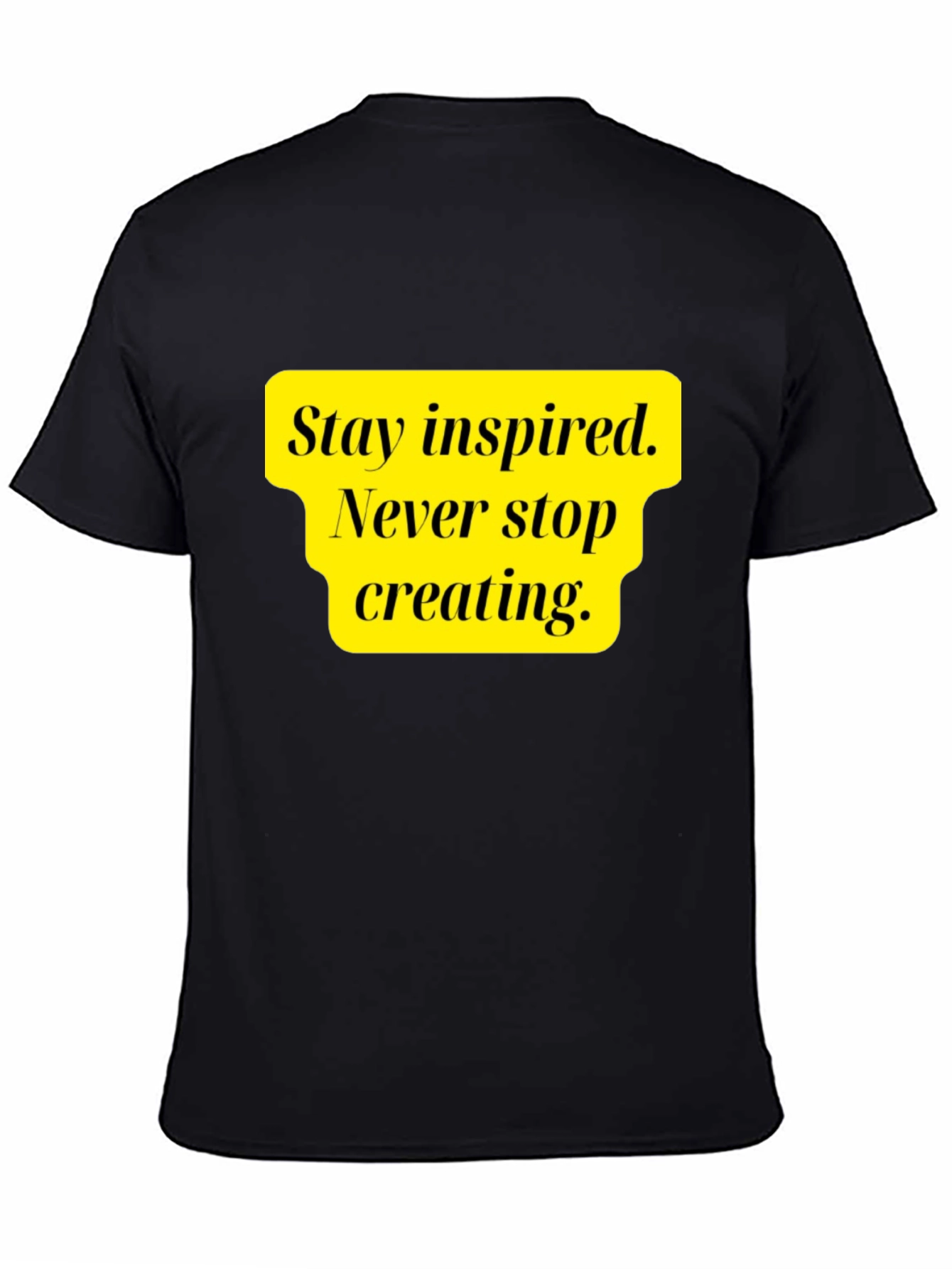 Black Inspire Creativity Black Graphic Tee view 4