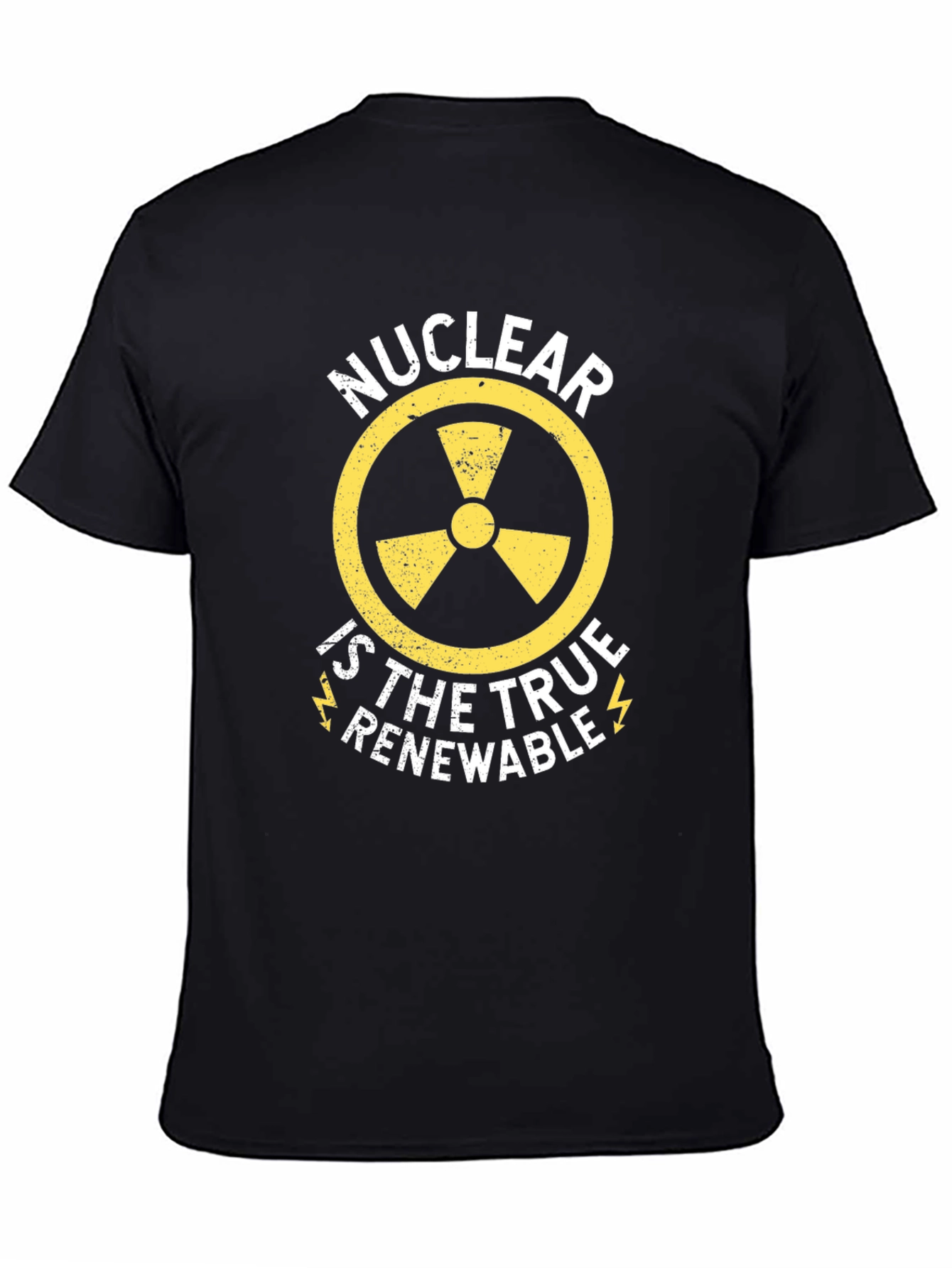 Black Nuclear is True Renewable Graphic Tee view 4