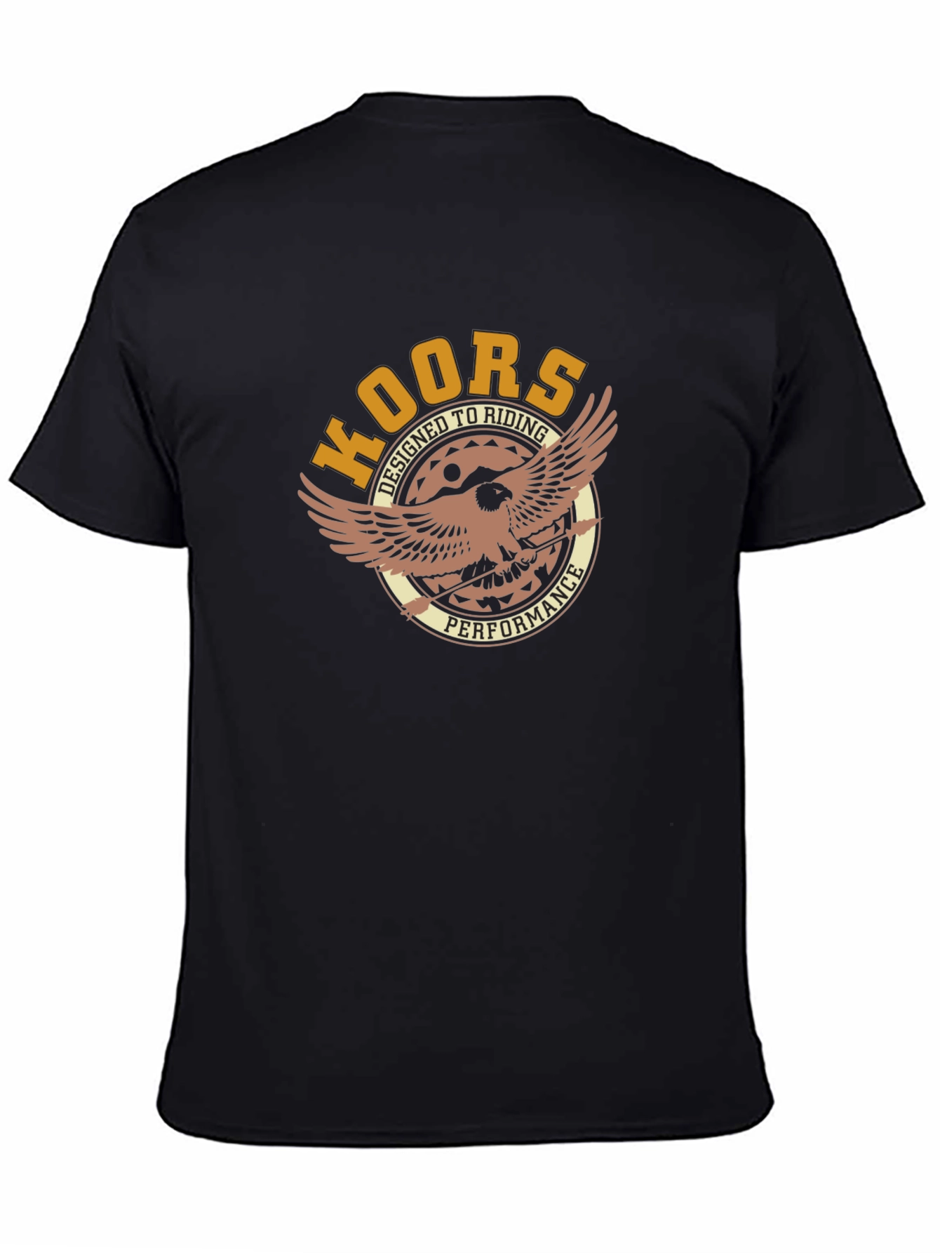 Black Koors Designed For Riding Performance Black T-Shirt view 4