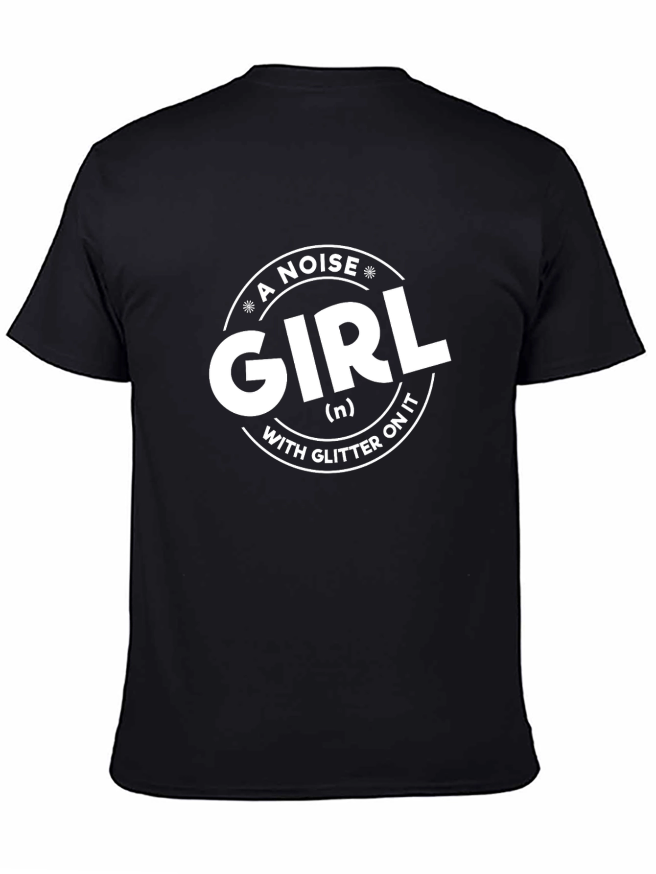 Black A Noise Girl T-Shirt - Glitter Fun view 4