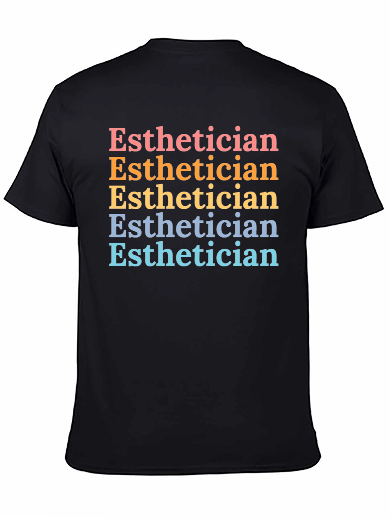 Black Esthetician Retro T-Shirt - Stylish & Comfortable view 4