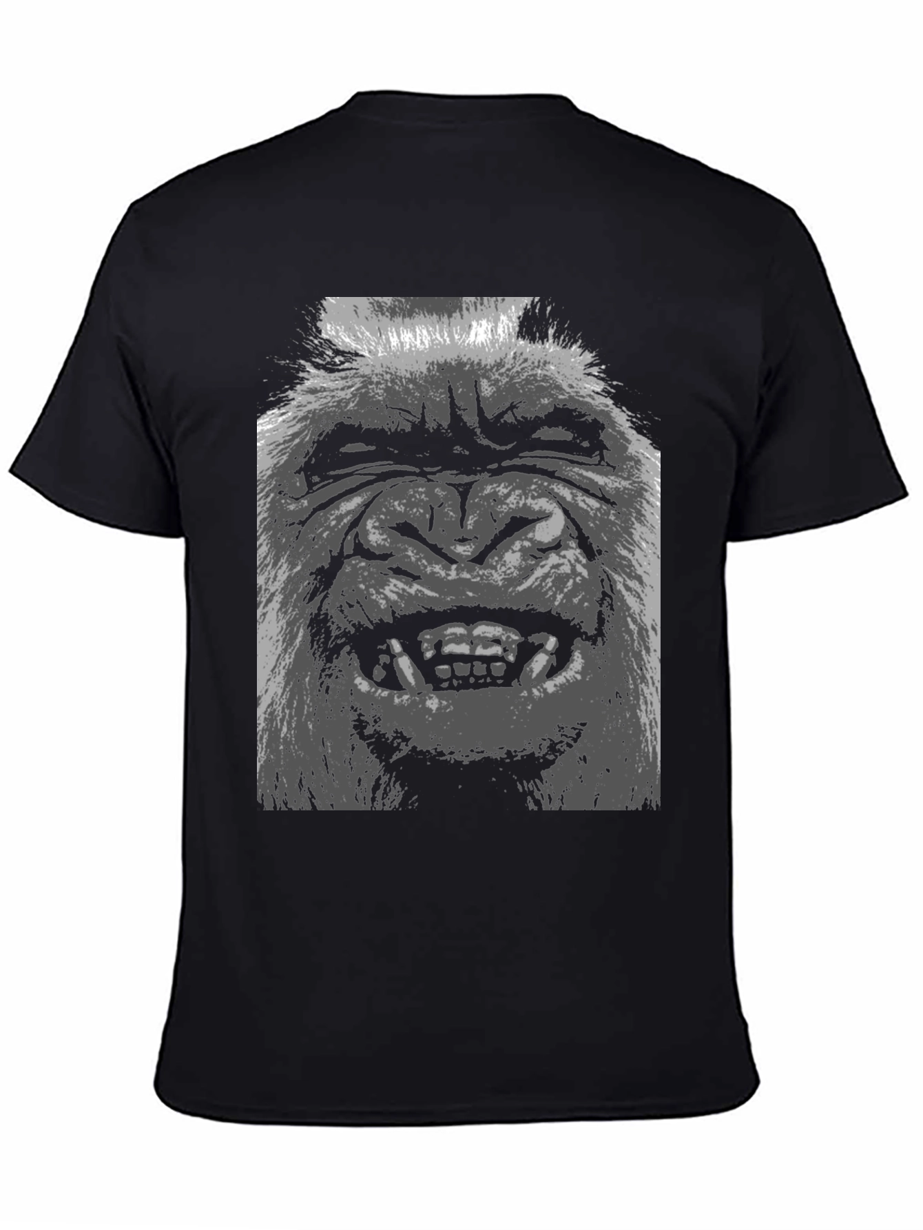 Black Bigfoot Graphic Tee - Black Cotton T-Shirt view 4