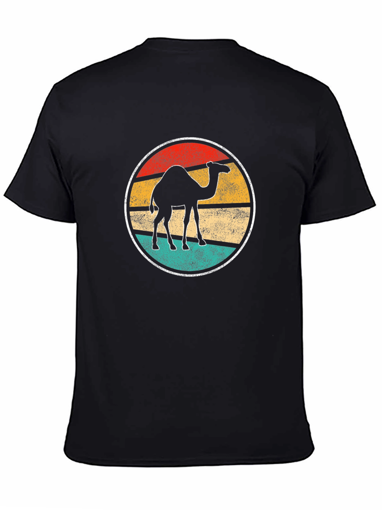 Black Retro Camel Graphic Tee - Black T-Shirt view 4