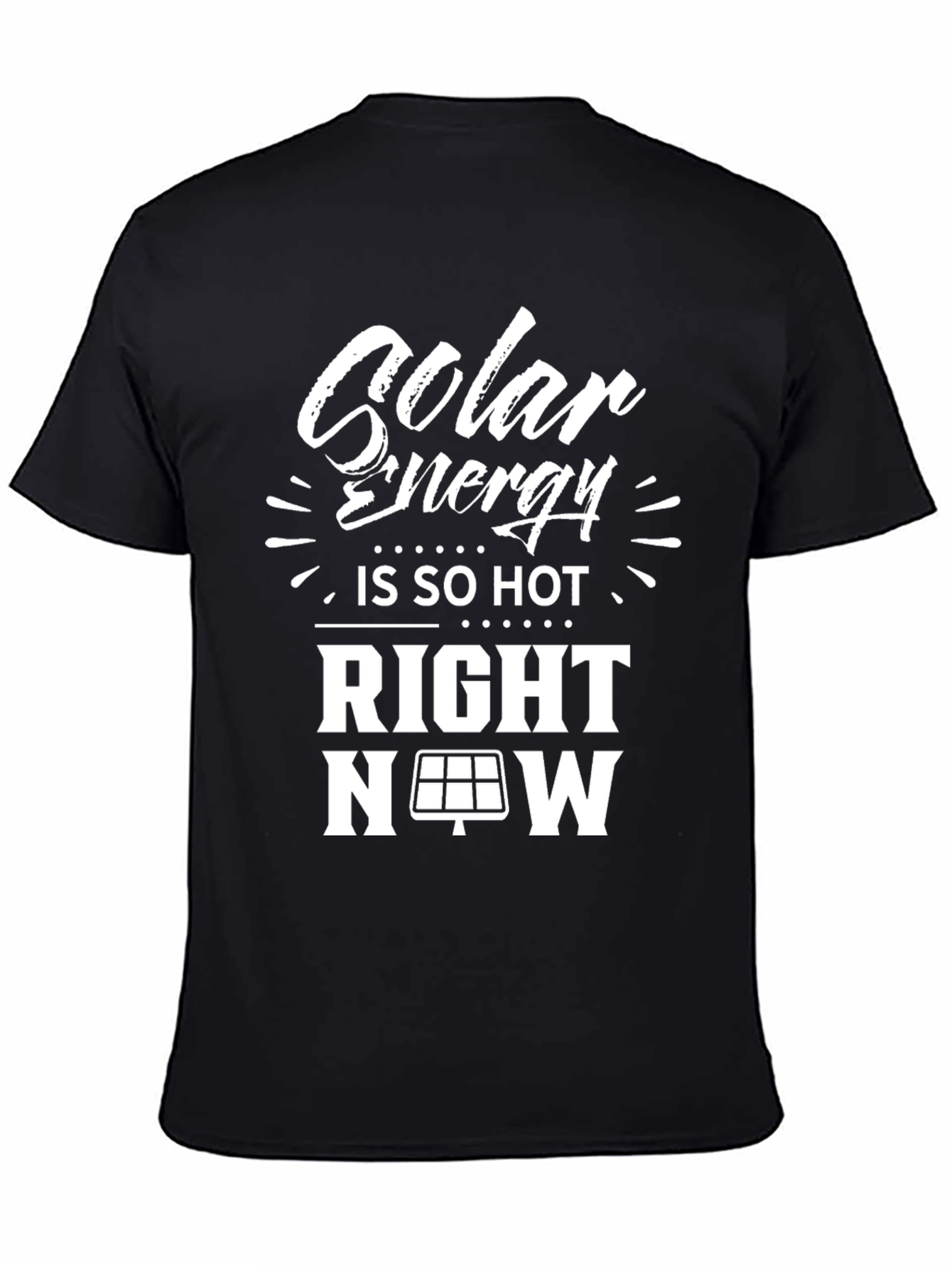 Black Solar Energy T-Shirt - Is So Hot Right Now! view 4