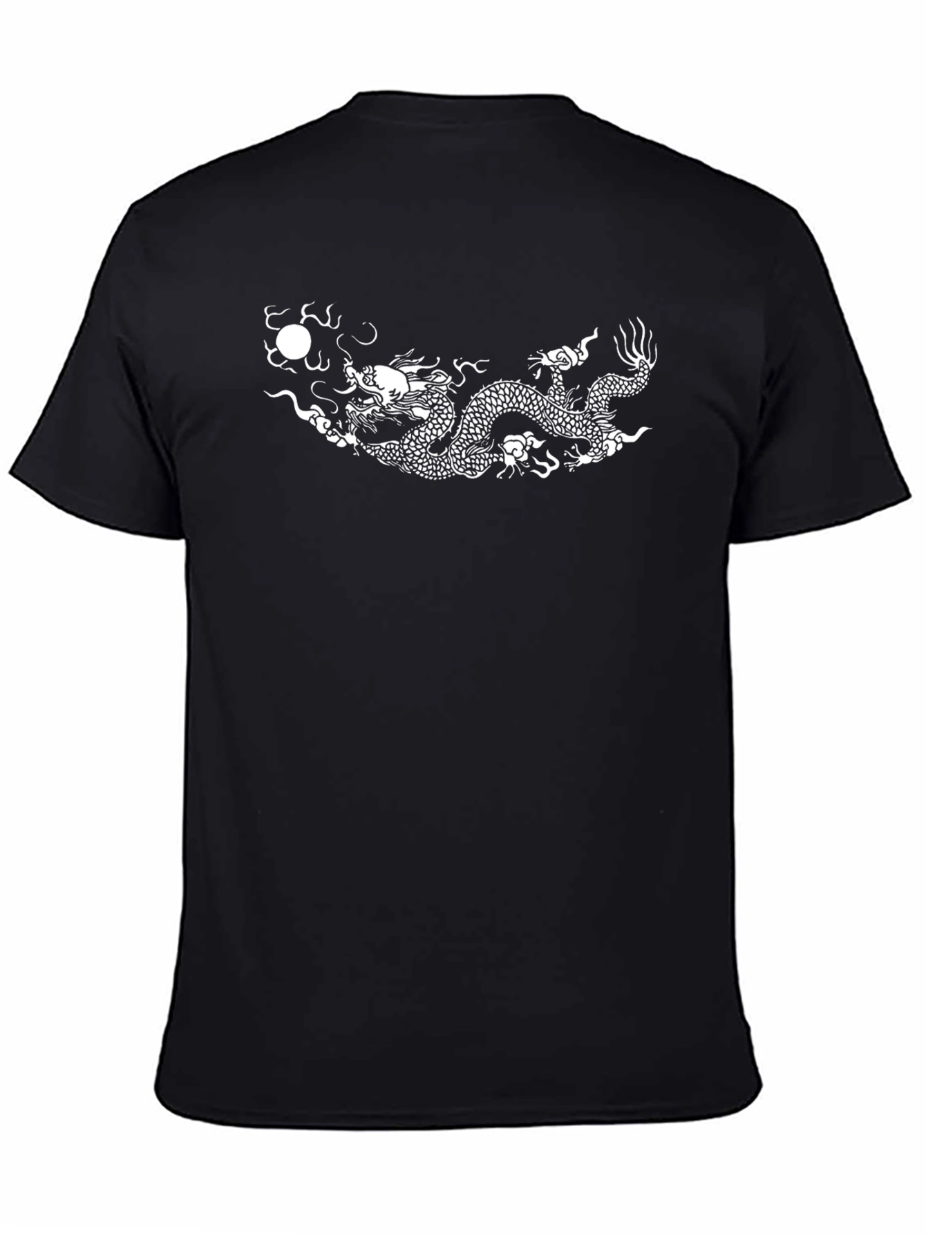 Black Dragon Graphic T-Shirt - Stylish Black Tee view 4
