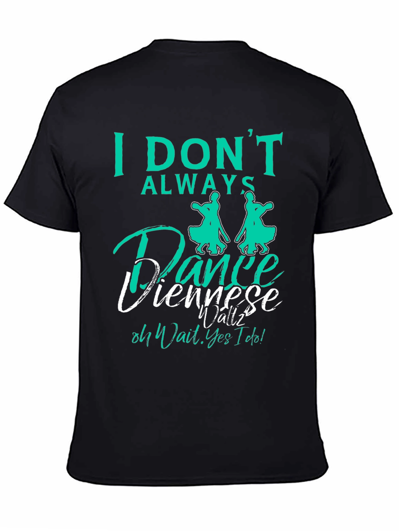 Black Dance Viennese Waltz T-Shirt view 4