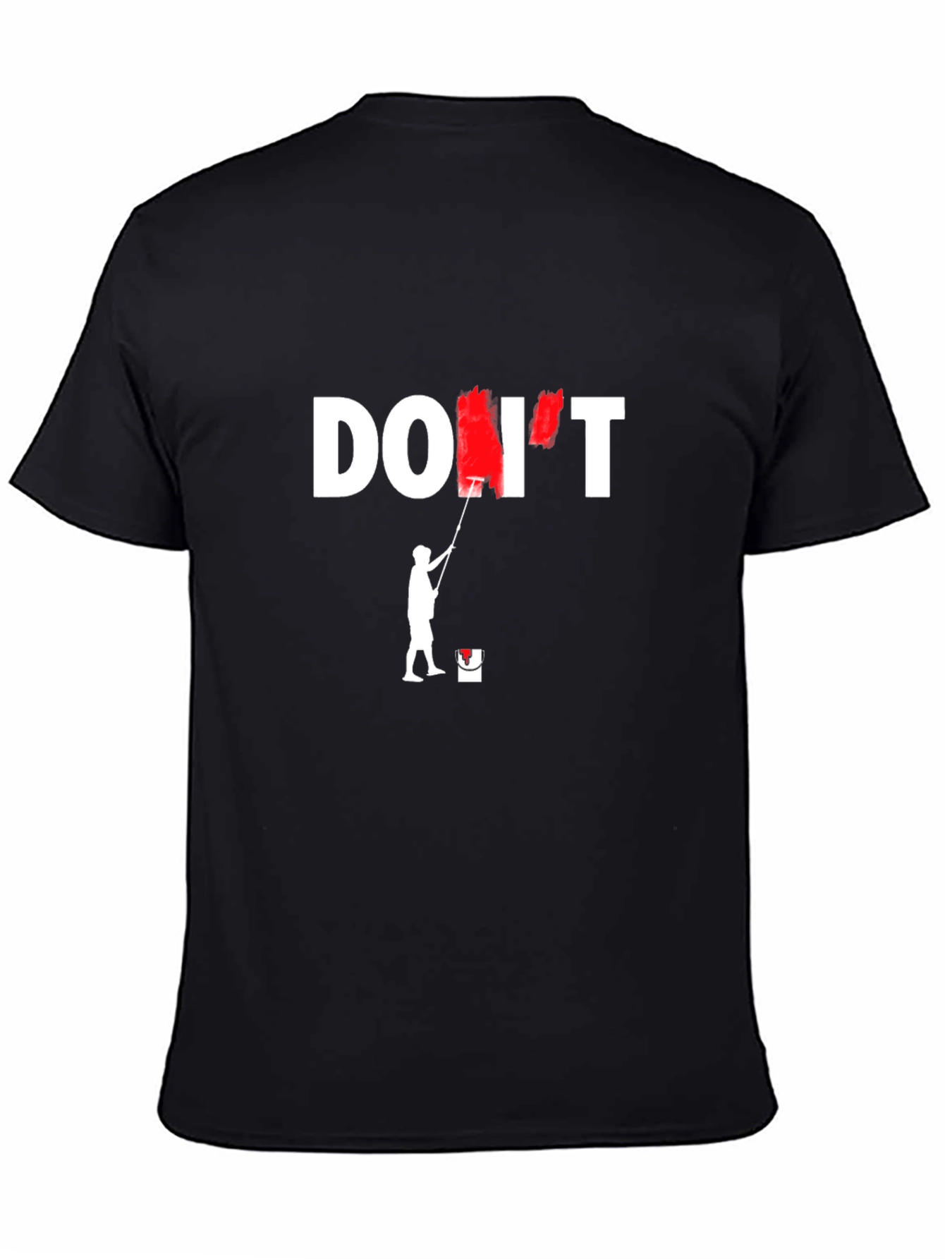 Black Funny Don't Do It T-Shirt - Novelty Graphic Tee view 4