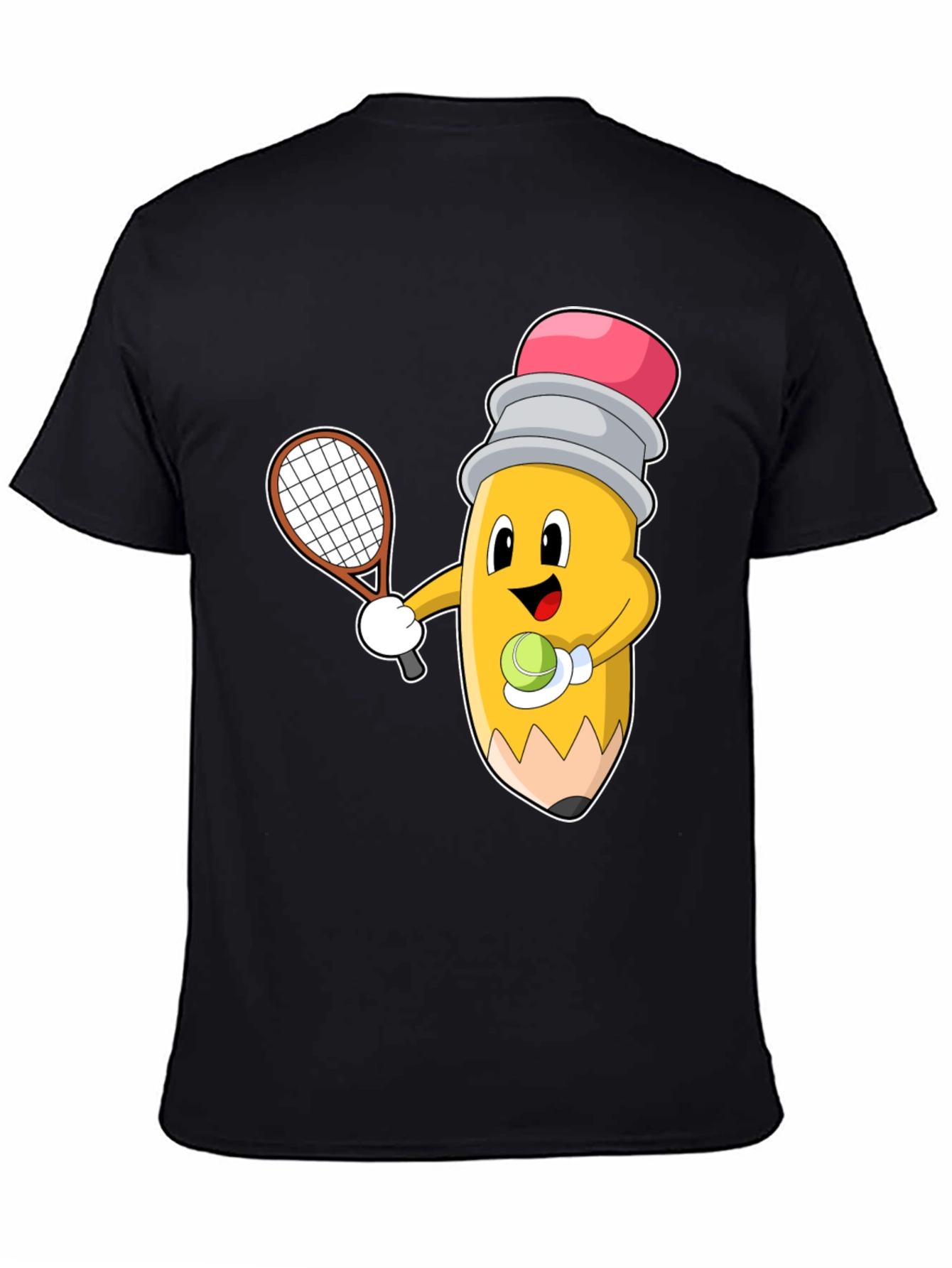 Tennis Pencil Graphic Tee - Funny Sport Shirt - 4
