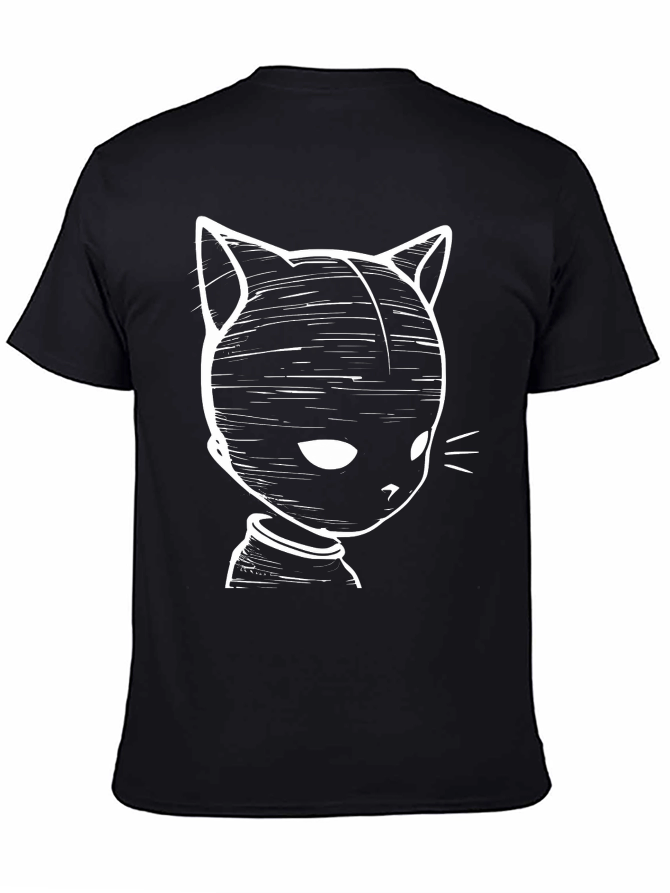 Black Black Cat Graphic T-Shirt view 4