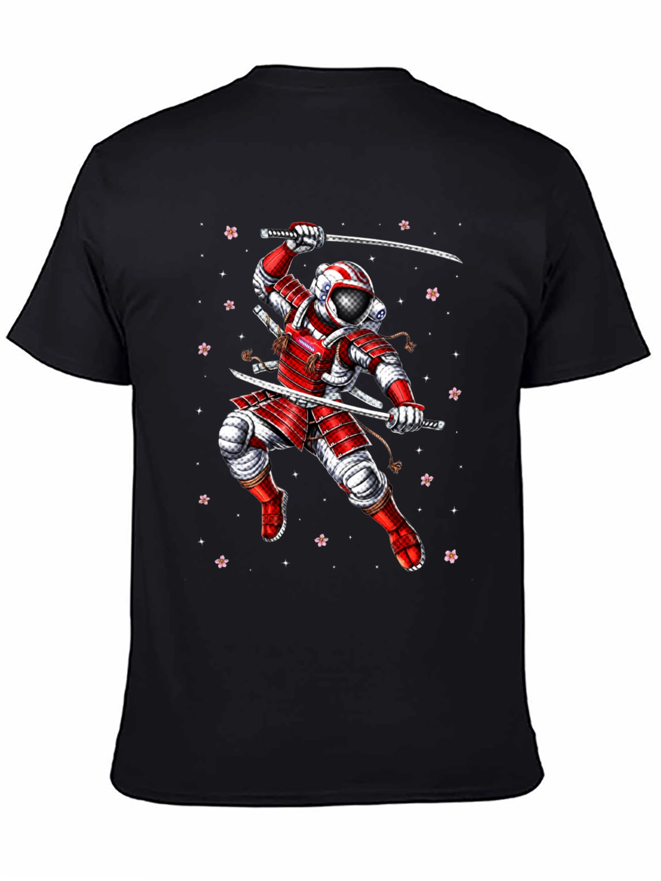 Black Astronaut Samurai Graphic Tee view 4
