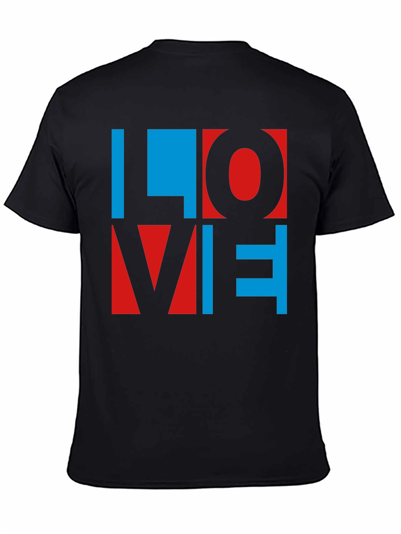 Black LOVE Graphic Tee - Bold & Colorful view 4