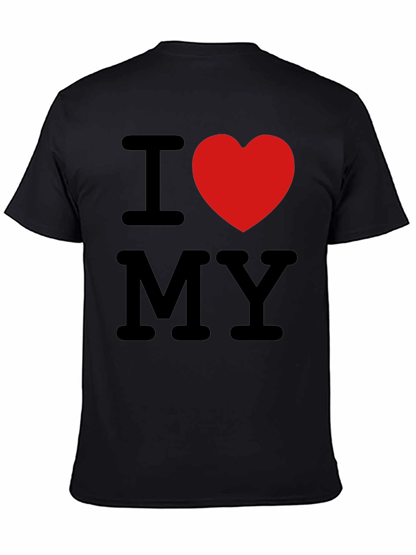 Black I Heart My T-Shirt - Stylish Black Tee view 4