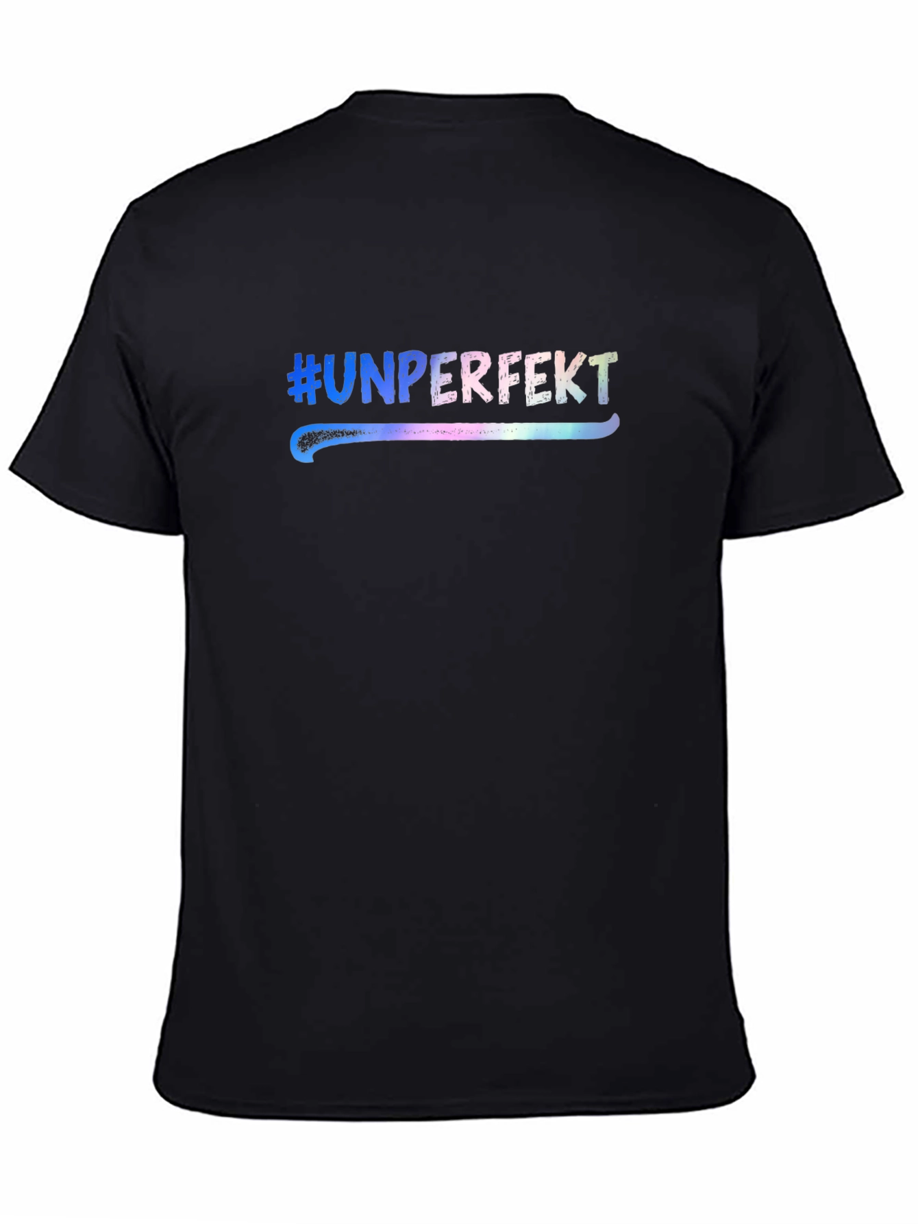 Black Unperfekt Graphic Tee - Embrace Imperfection view 4