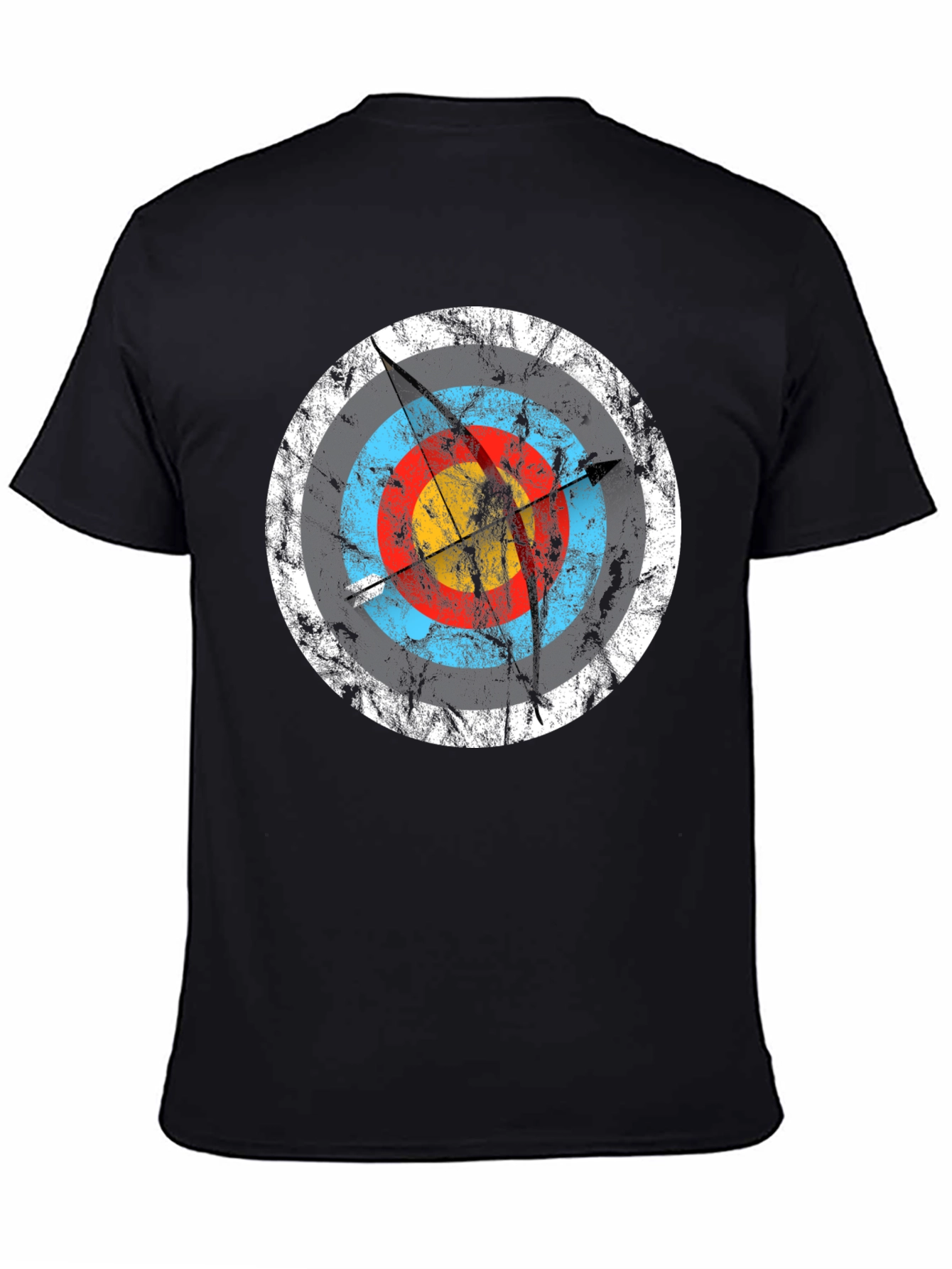 Black Archery Target Graphic T-Shirt - Black view 4