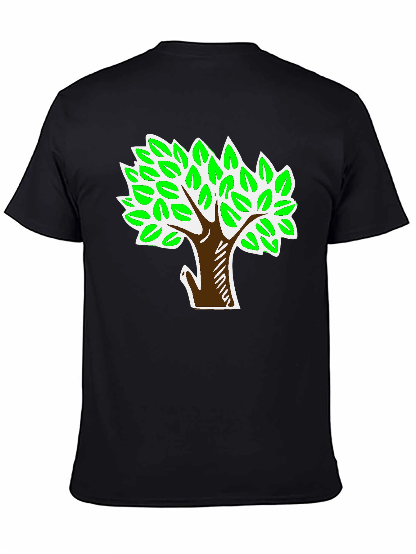 Black Tree Graphic Black T-Shirt view 4