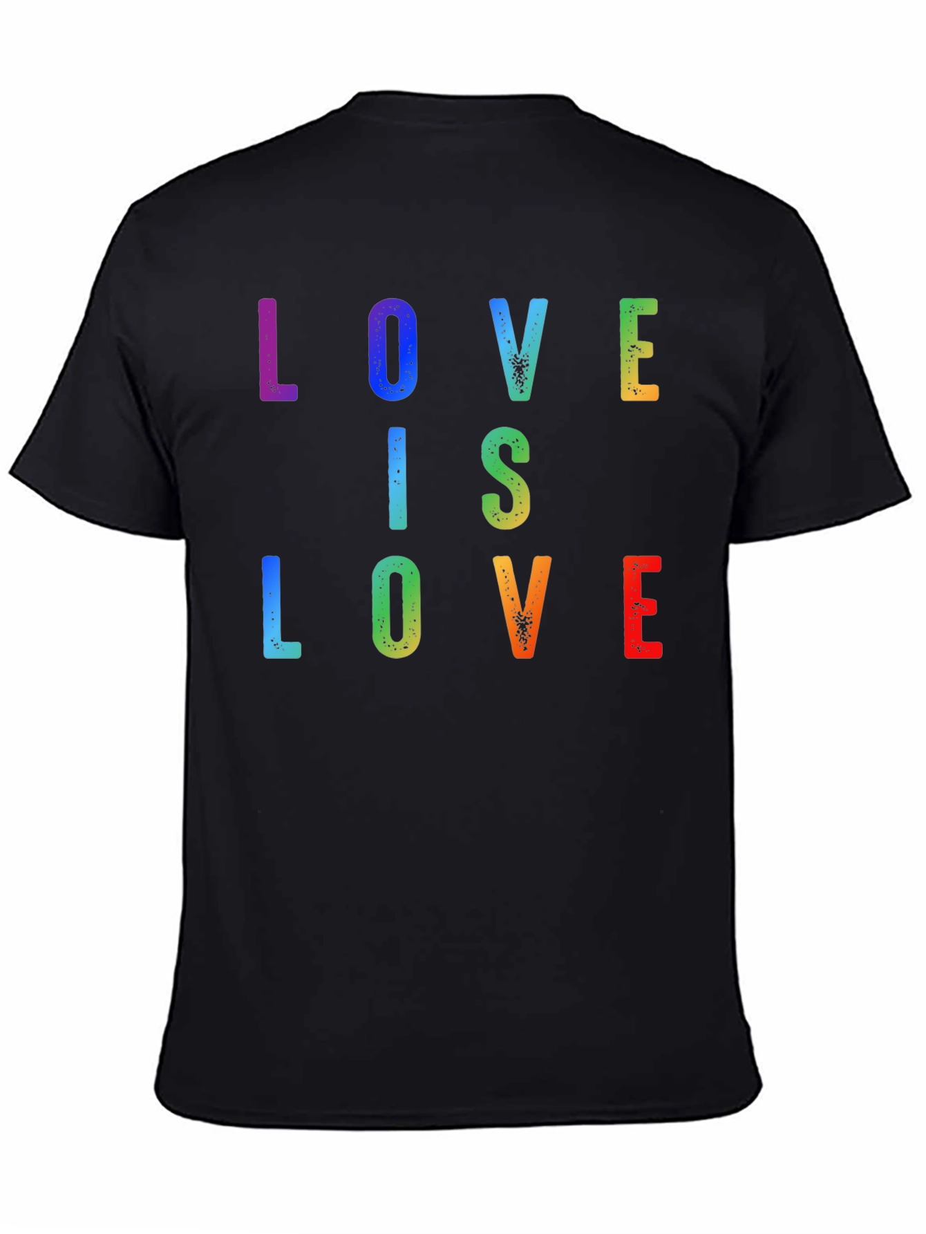 Black Love is Love Rainbow T-Shirt view 4