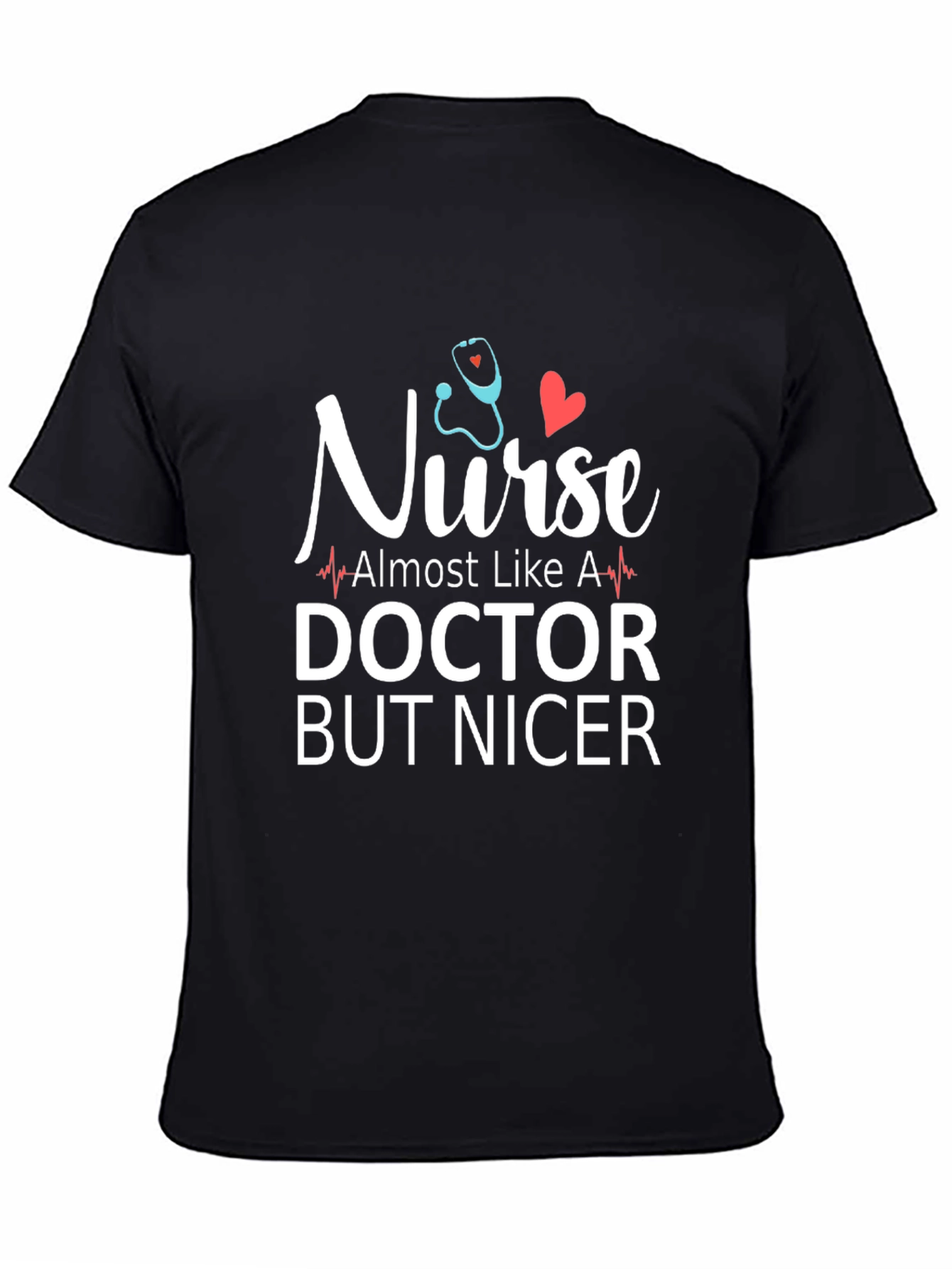 Black Nurse Doctor But Nicer Graphic Tee view 4