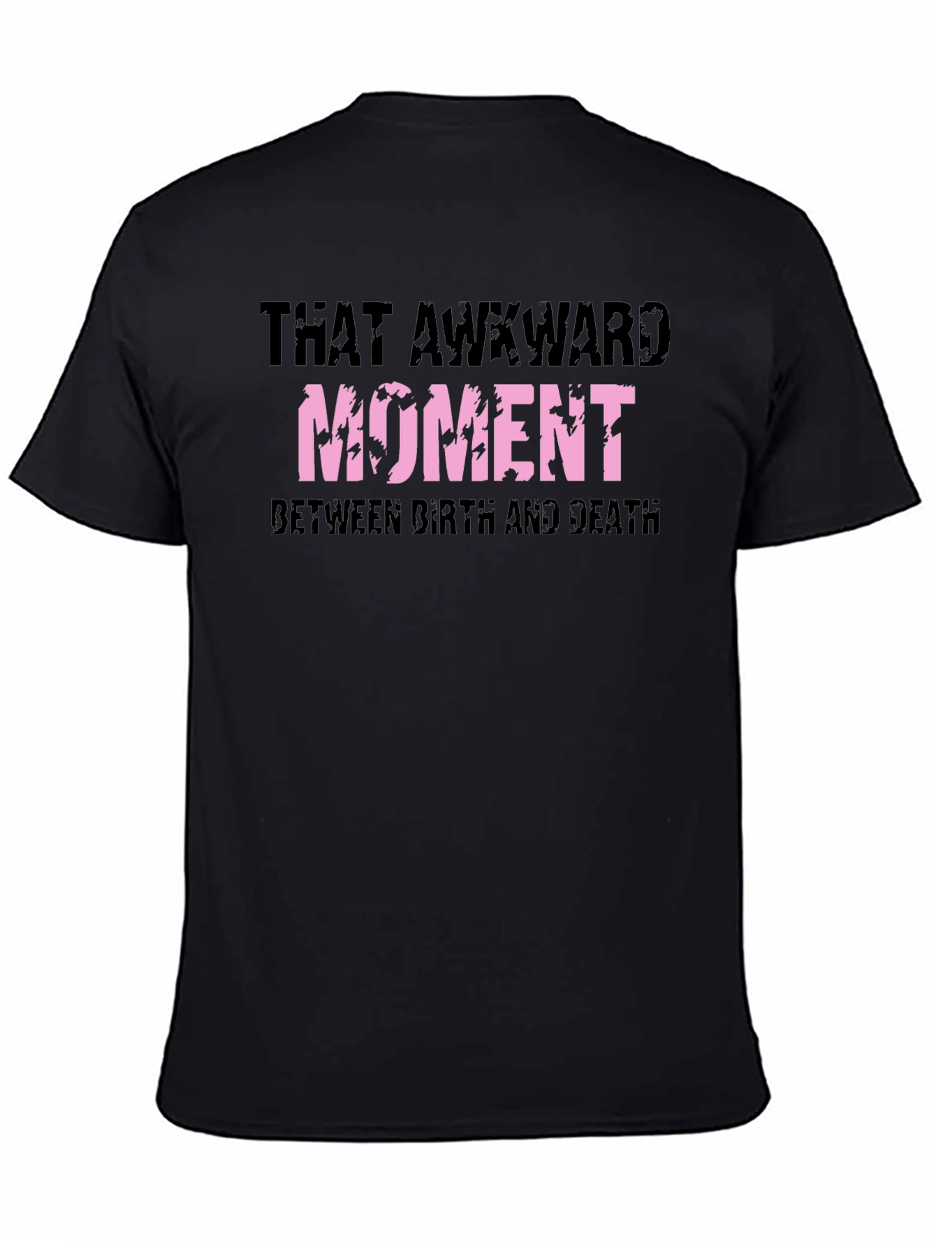 Black Awkward Moment Graphic T-Shirt - Black view 4