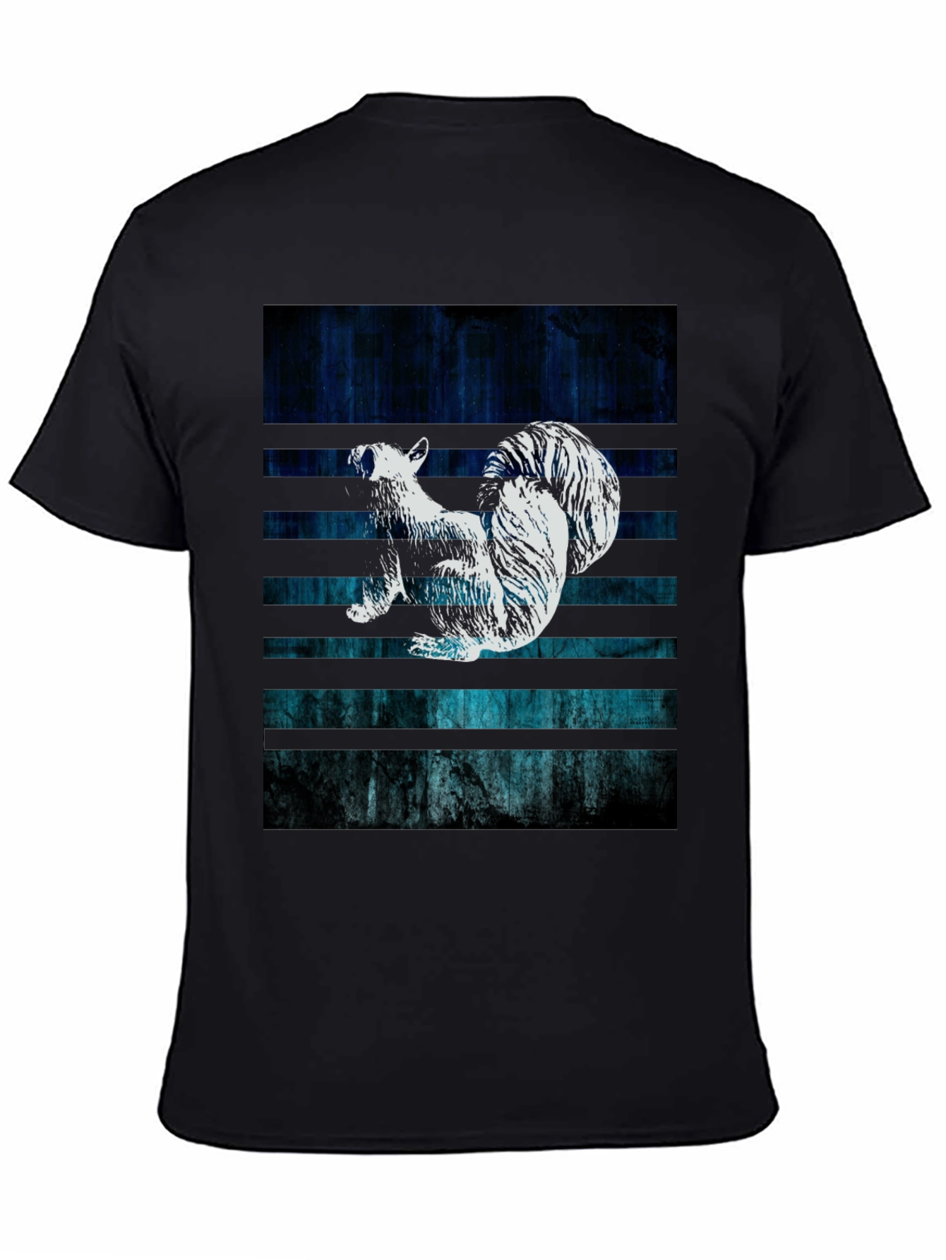 Black Squirrel Graphic Tee - Black Cotton Blend view 4