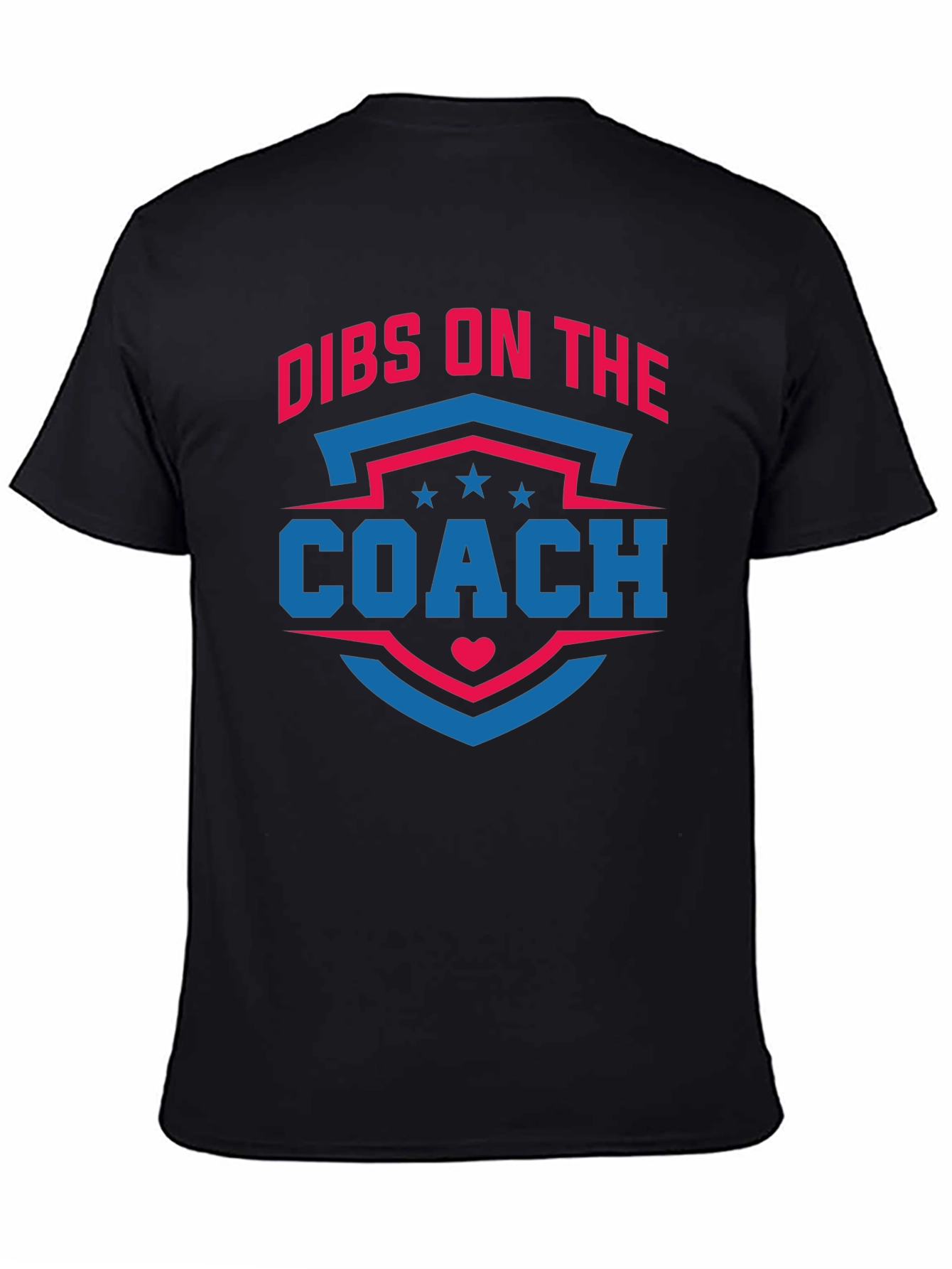 Black Dibs on the Coach T-Shirt - Novelty Graphic Tee view 4