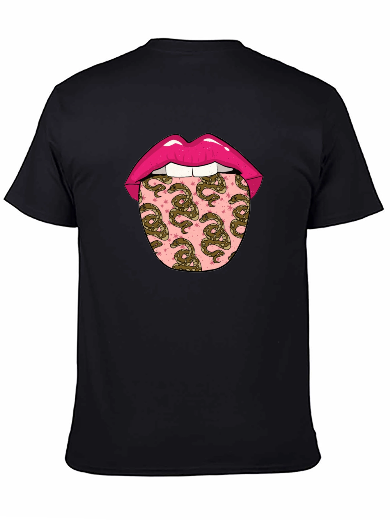 Black Snakes Tongue Graphic Tee view 4