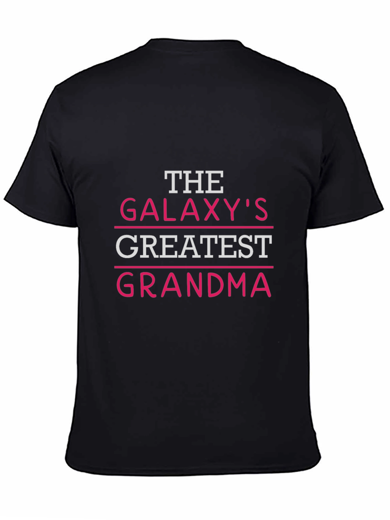 Black Galaxy's Greatest Grandma T-Shirt - Black view 4