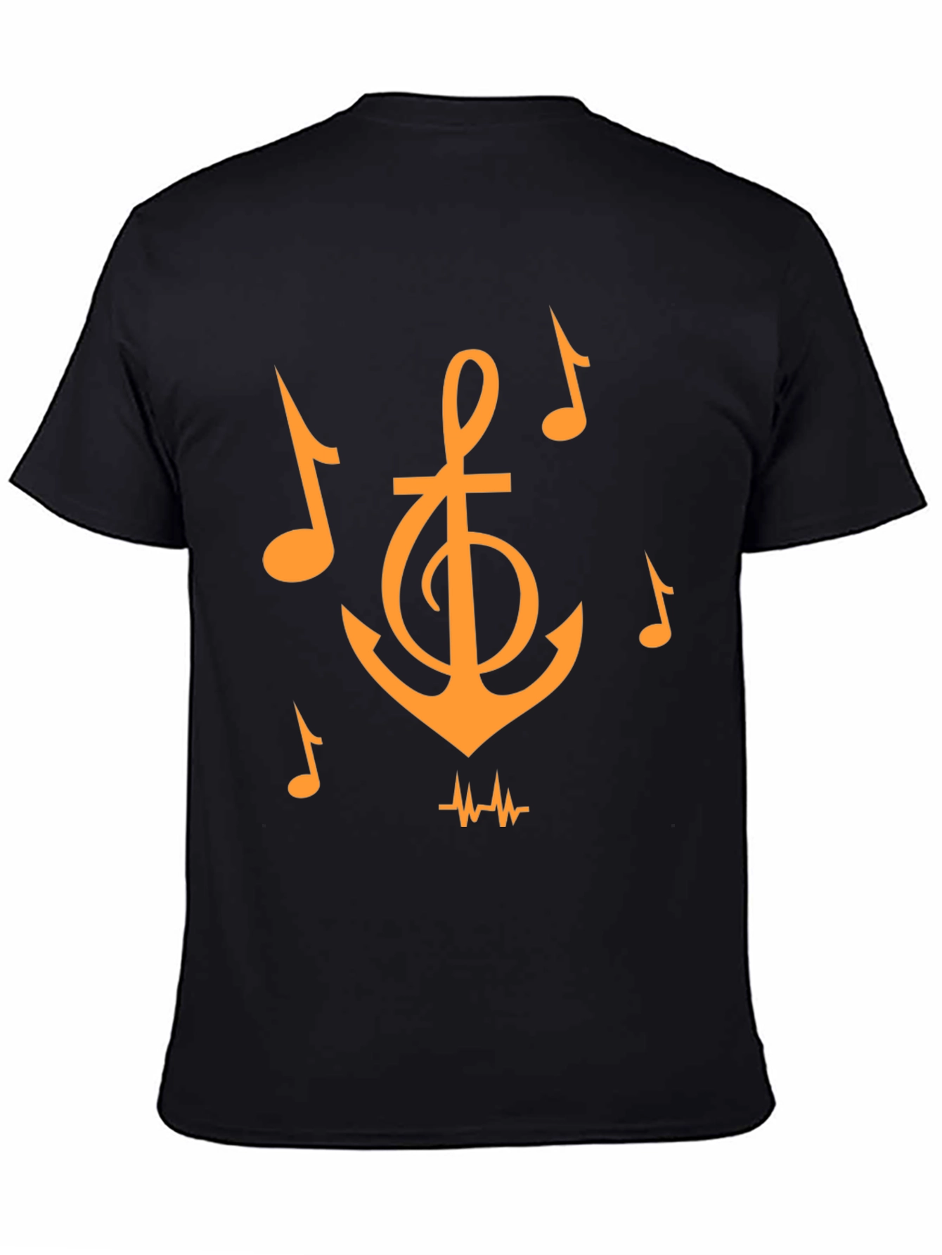 Black Musical Anchor Graphic Tee view 4