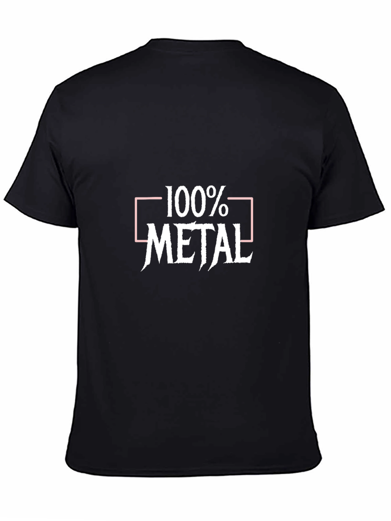 Black 100% Metal Graphic Tee - Black view 4