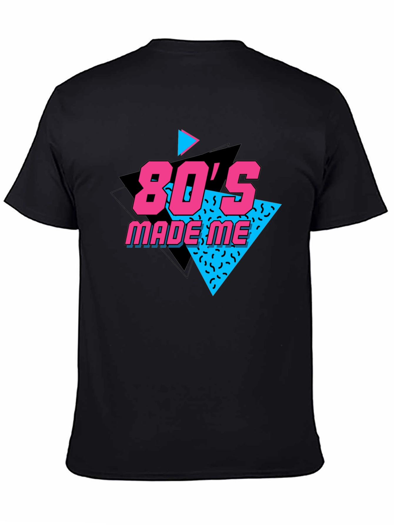 Black 80's Made Me Black T-Shirt view 4