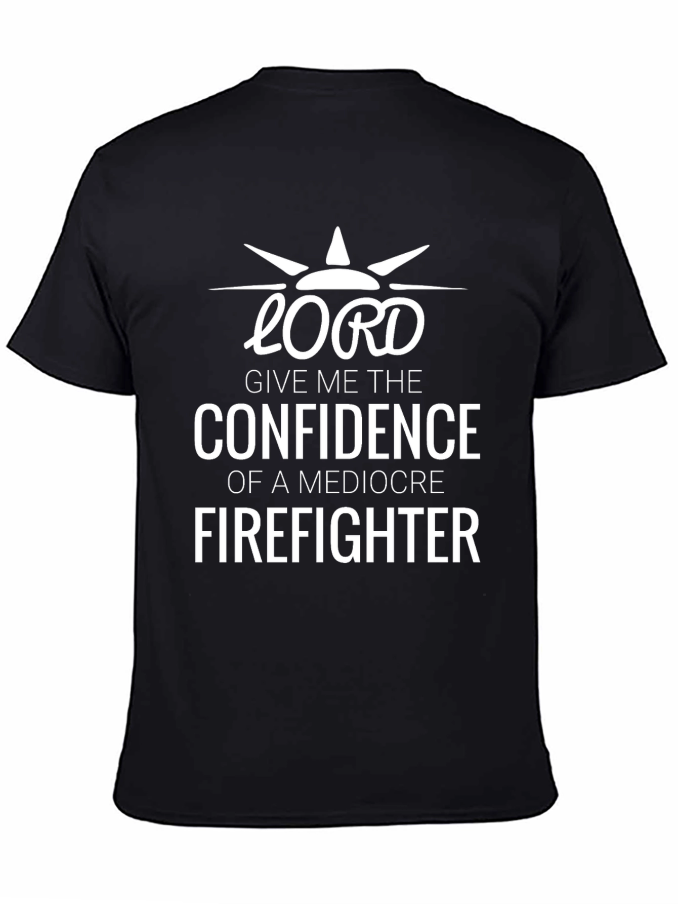 Black Confidence Firefighter T-Shirt view 4