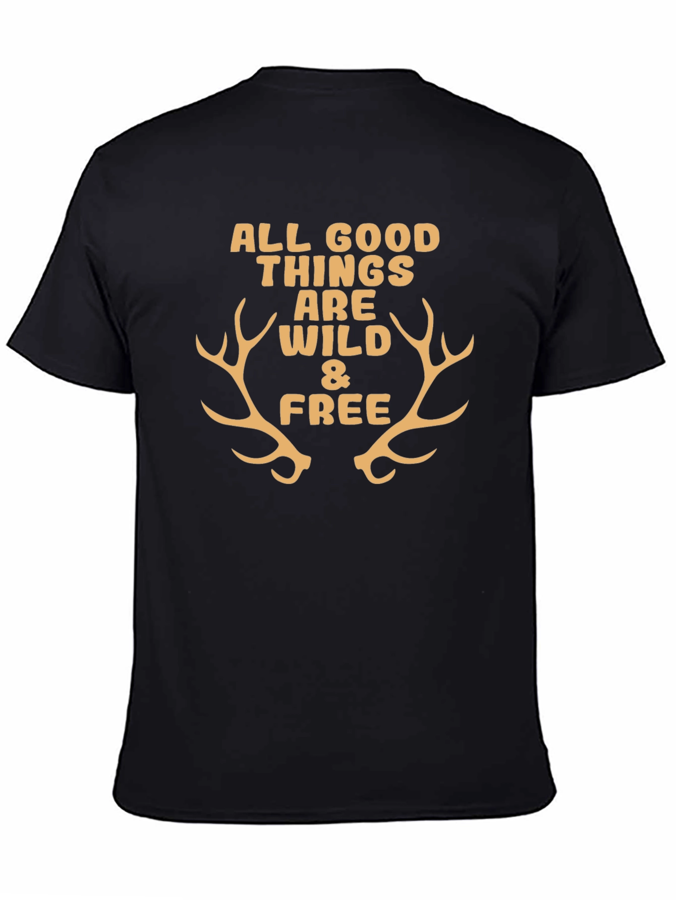 Black Wild & Free Graphic Tee view 4
