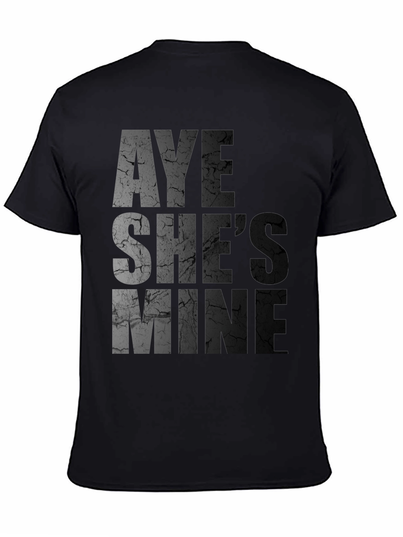 Black Aye She's Mine Graphic T-Shirt view 4