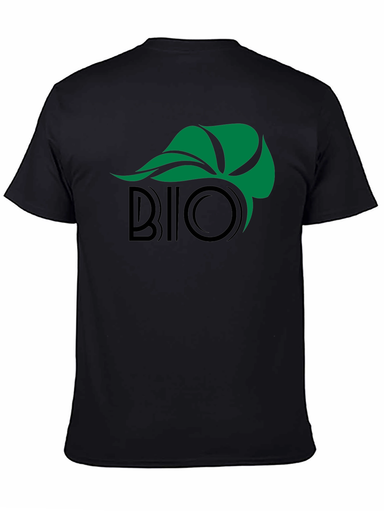 Black Eco-Friendly Bio Graphic Black T-Shirt view 4