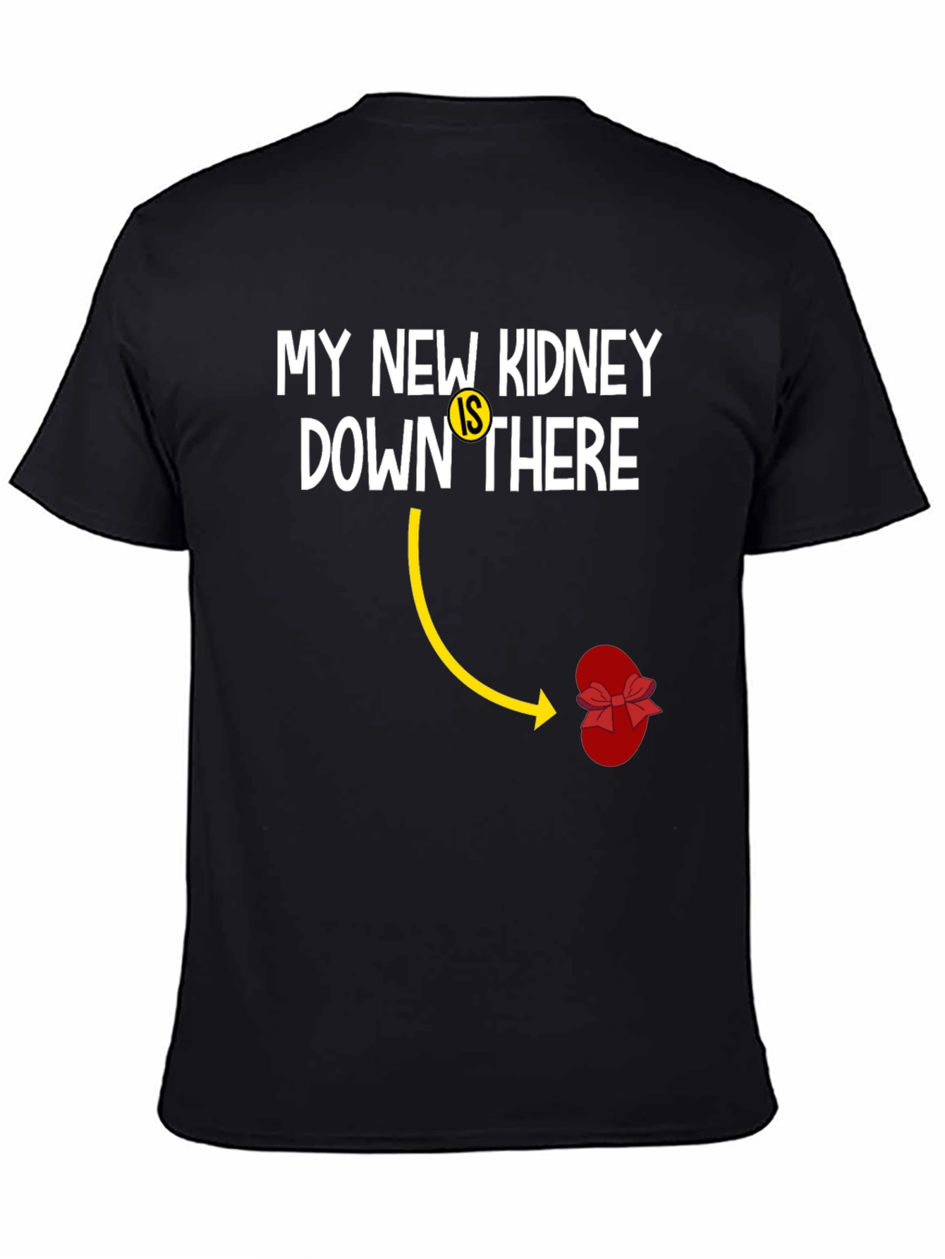 Black Funny Kidney Transplant T-Shirt view 4