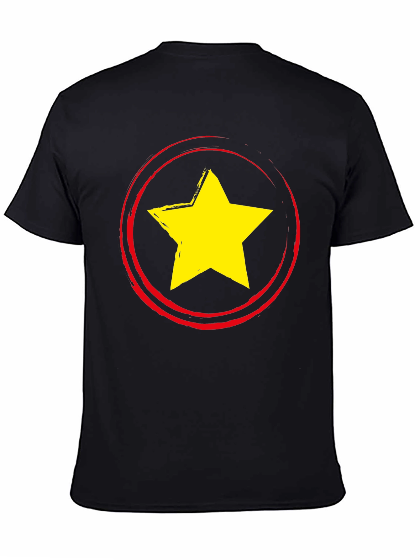 Black Star Graphic Crew Neck T-Shirt view 4