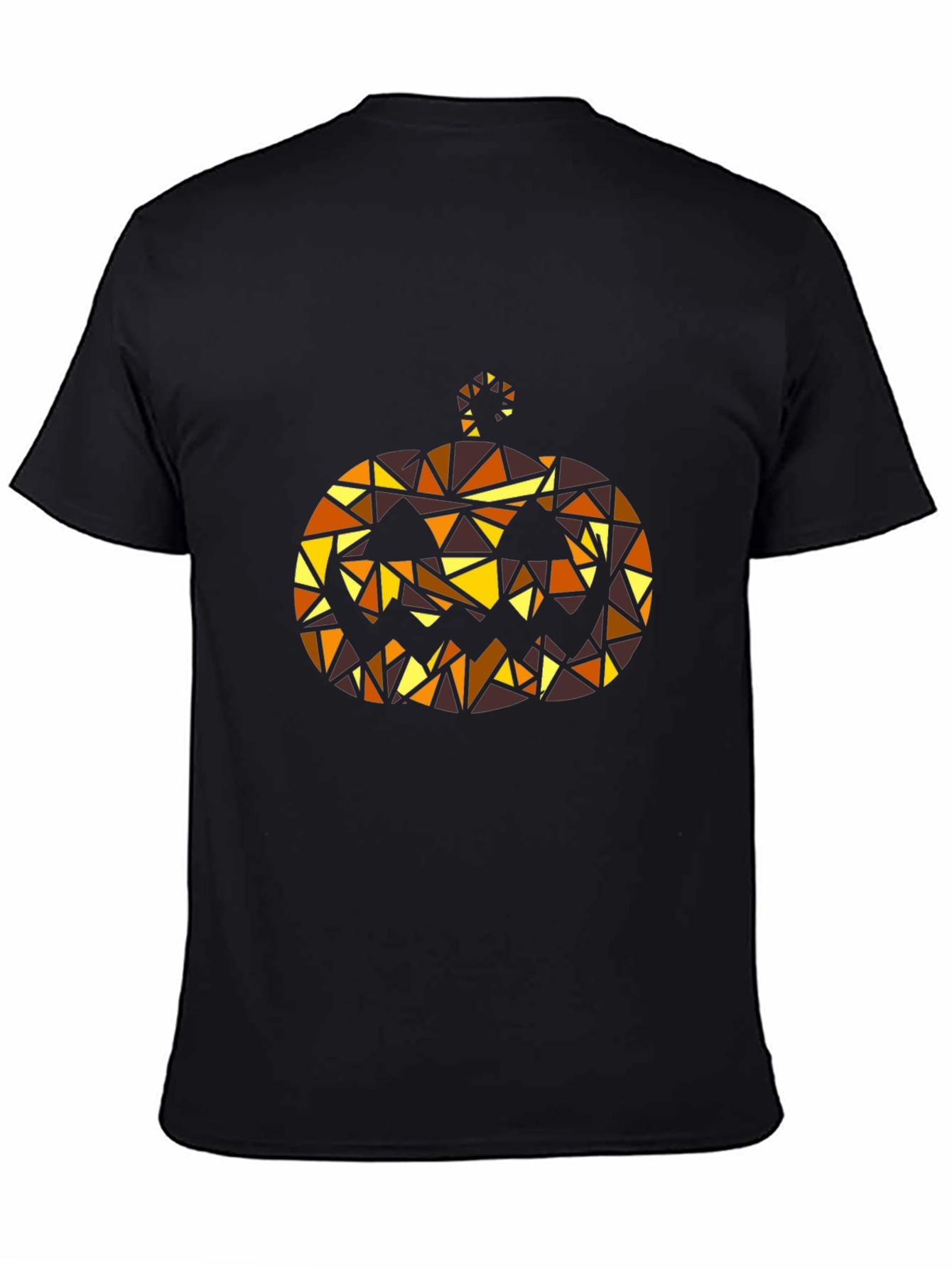 Black Geometric Pumpkin T-Shirt view 4