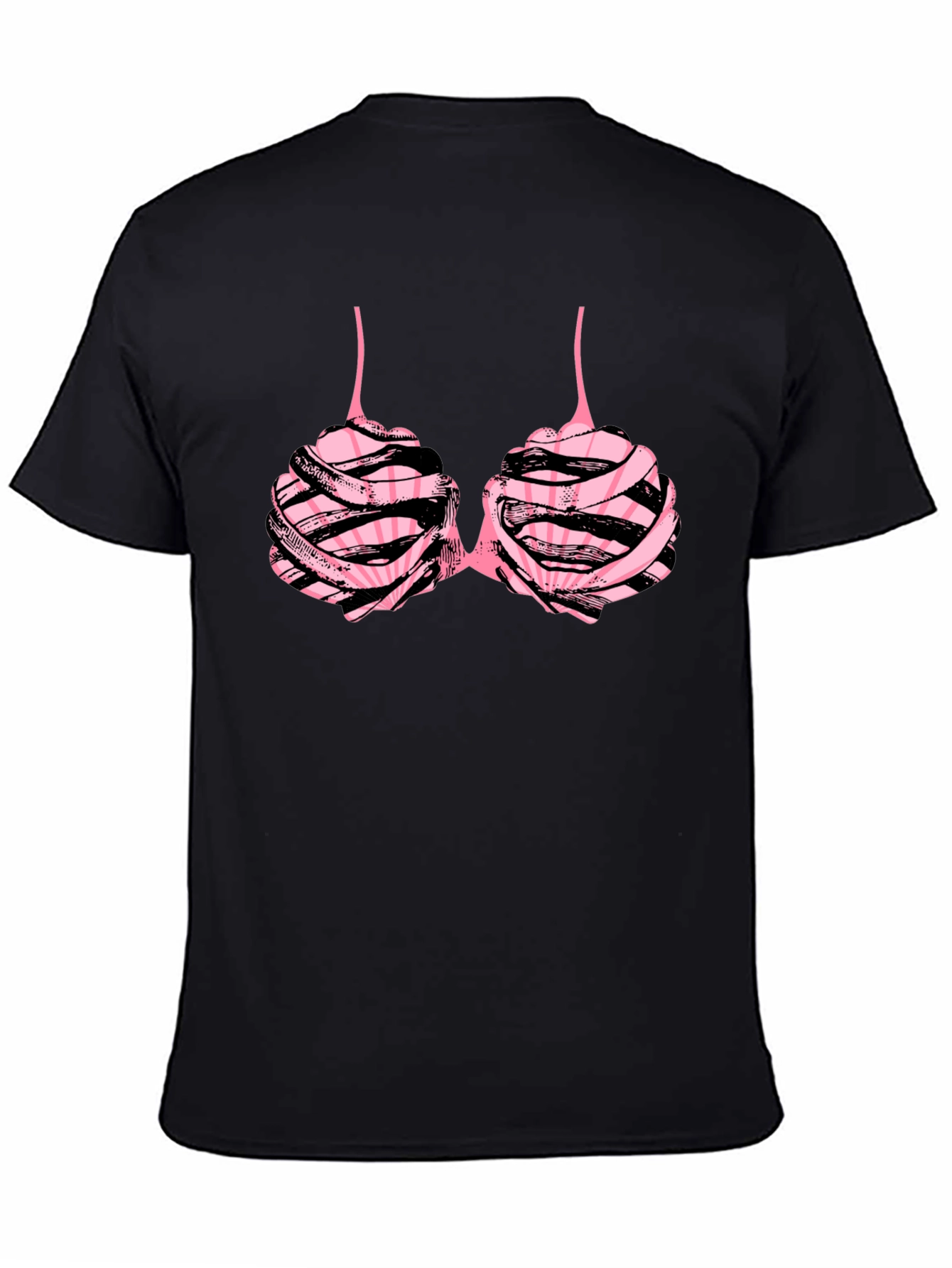 Black Funny Bra T-Shirt view 4