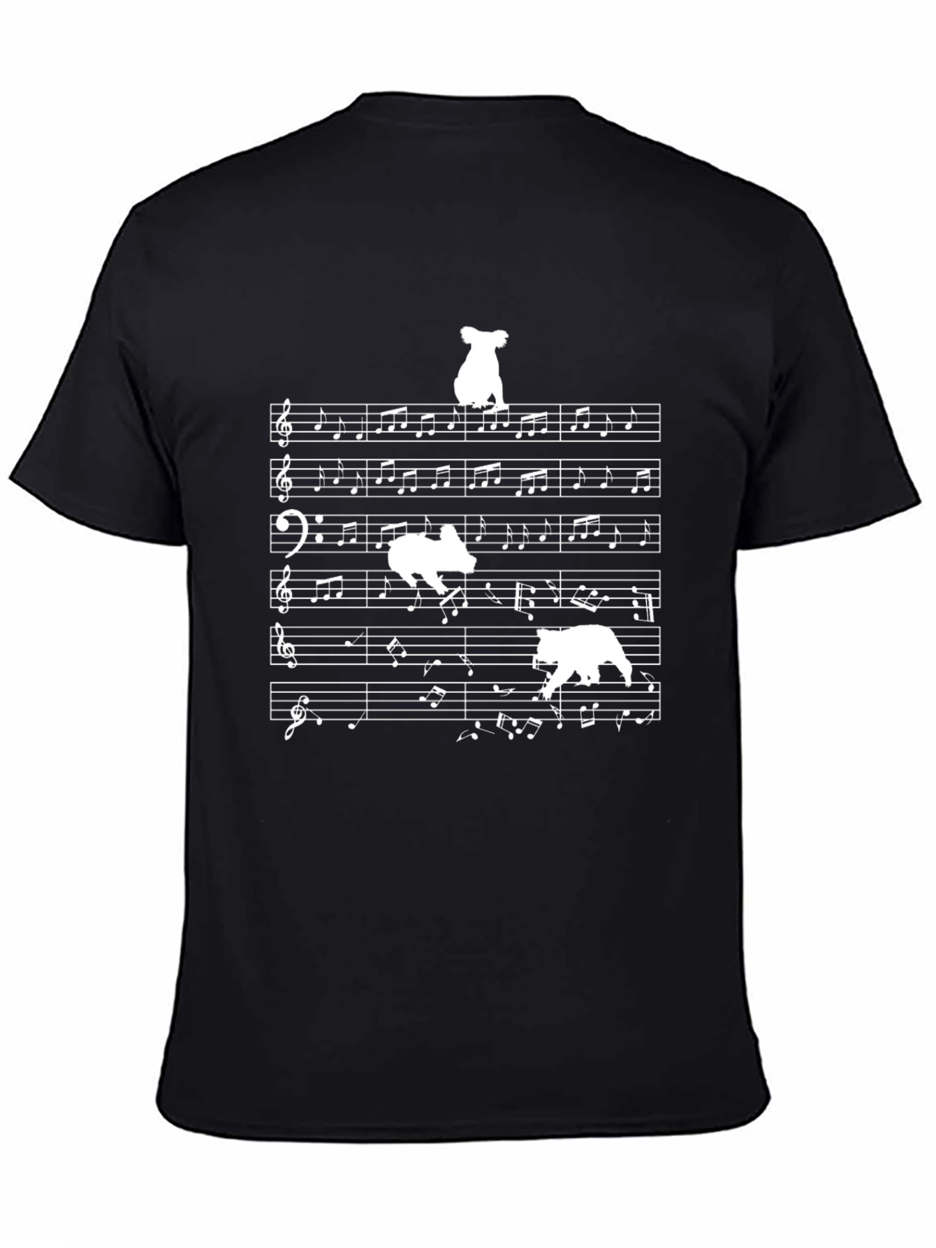Black Musical Bears Graphic T-Shirt view 4