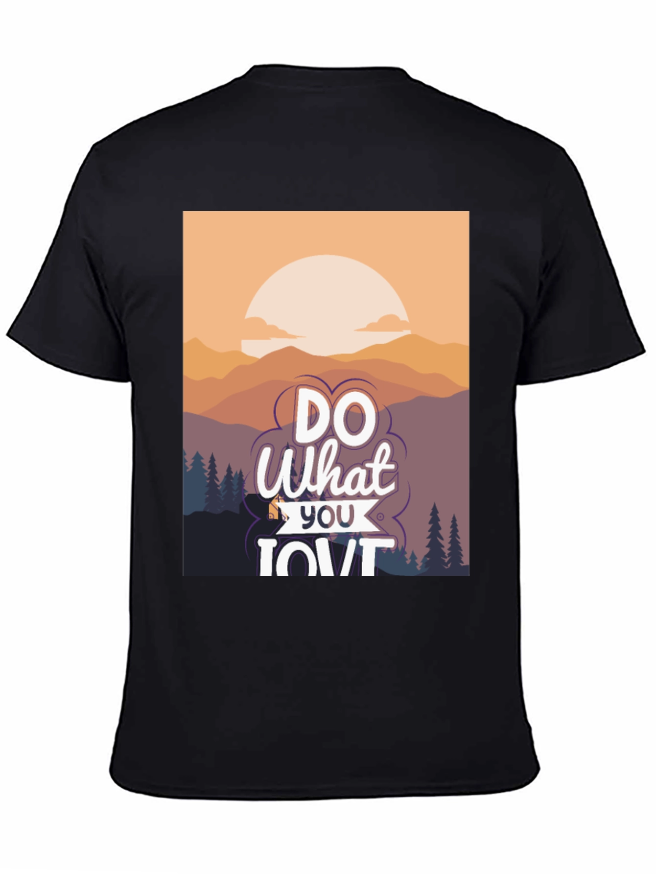 Black Do What You Love Graphic Tee - Black T-Shirt view 4
