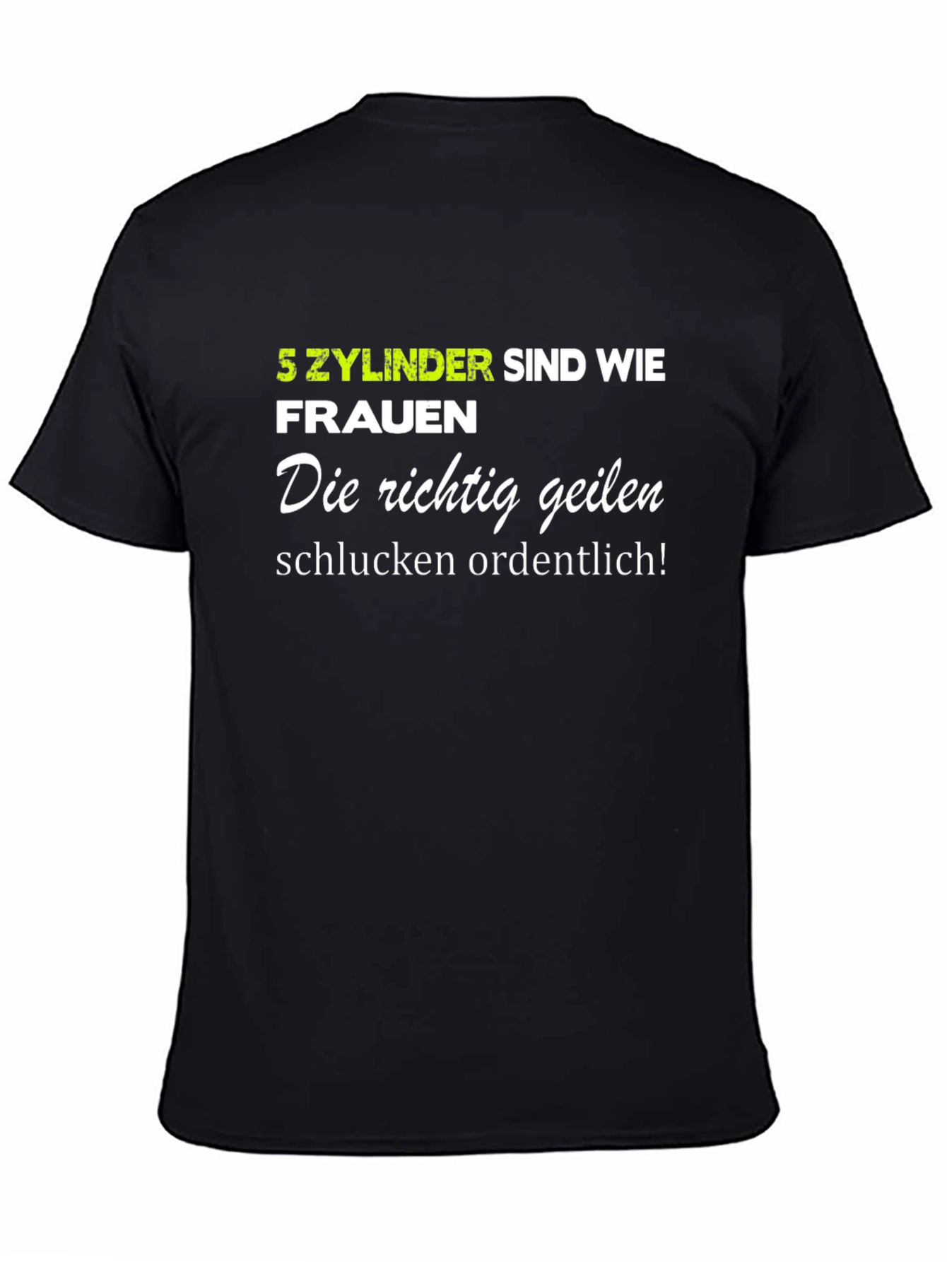 Black Funny German Car Enthusiast T-Shirt view 4