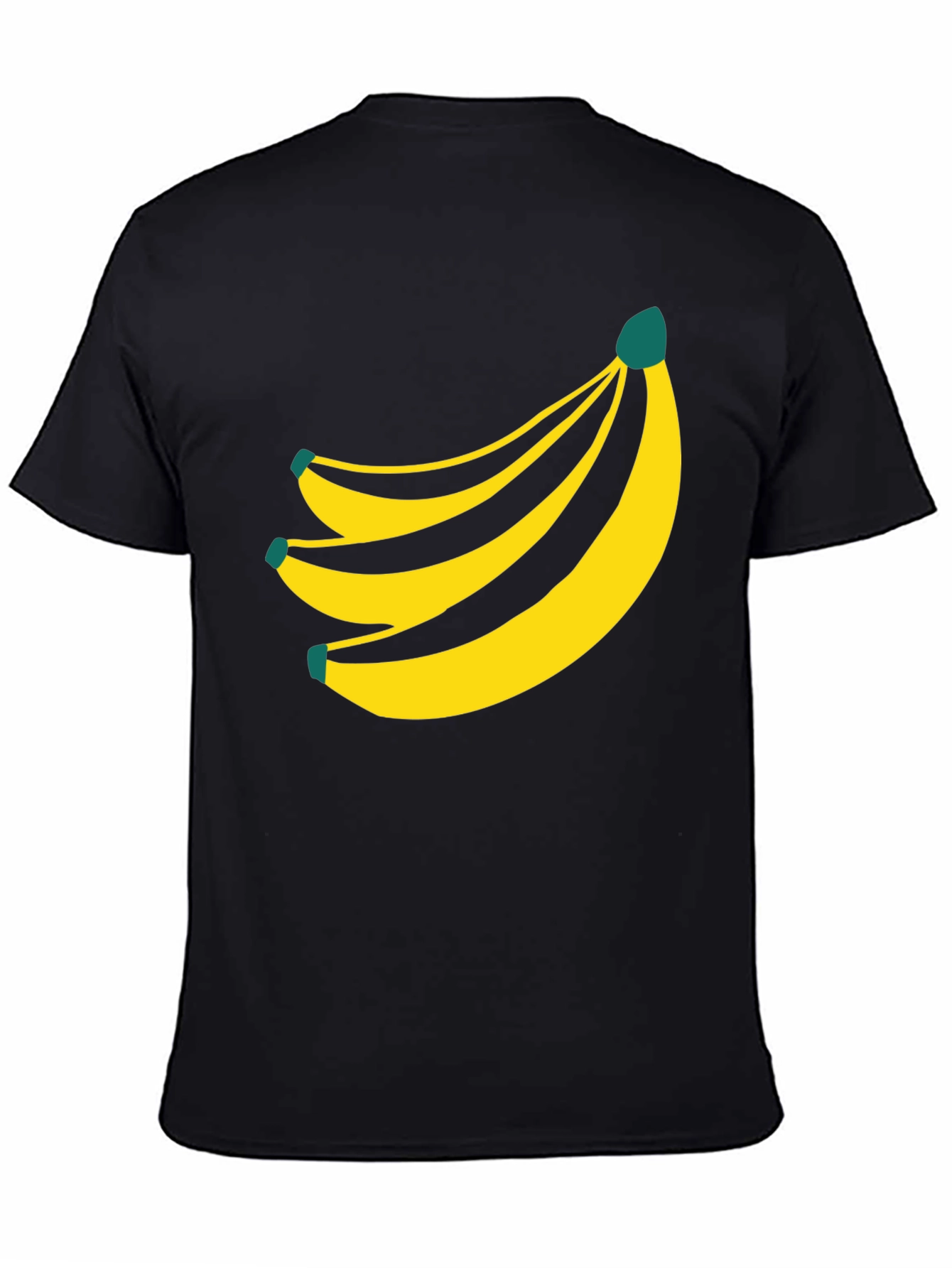 Black Banana Graphic Tee - Unisex Black T-Shirt view 4