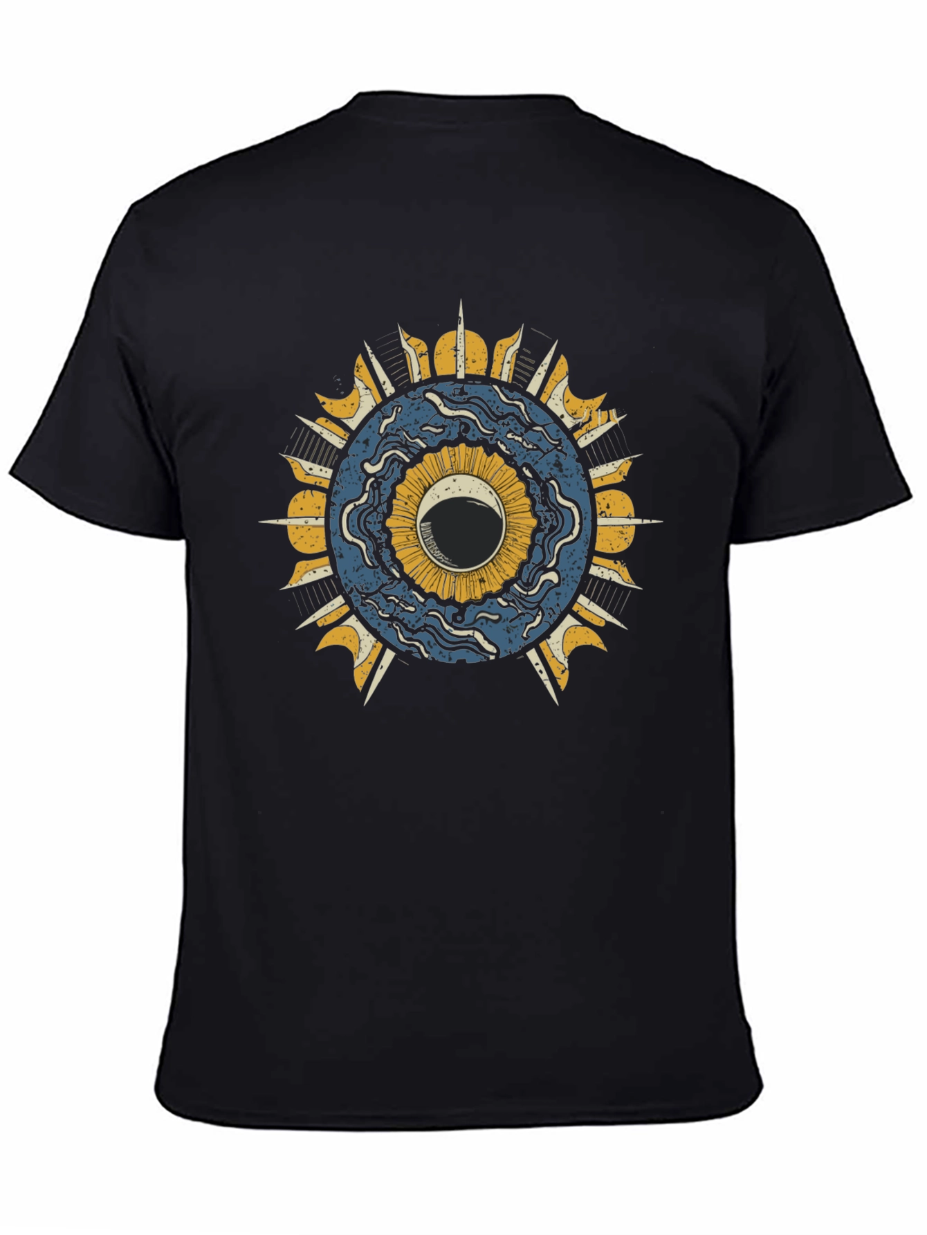 Black Eye of the World Graphic Tee - Black view 4